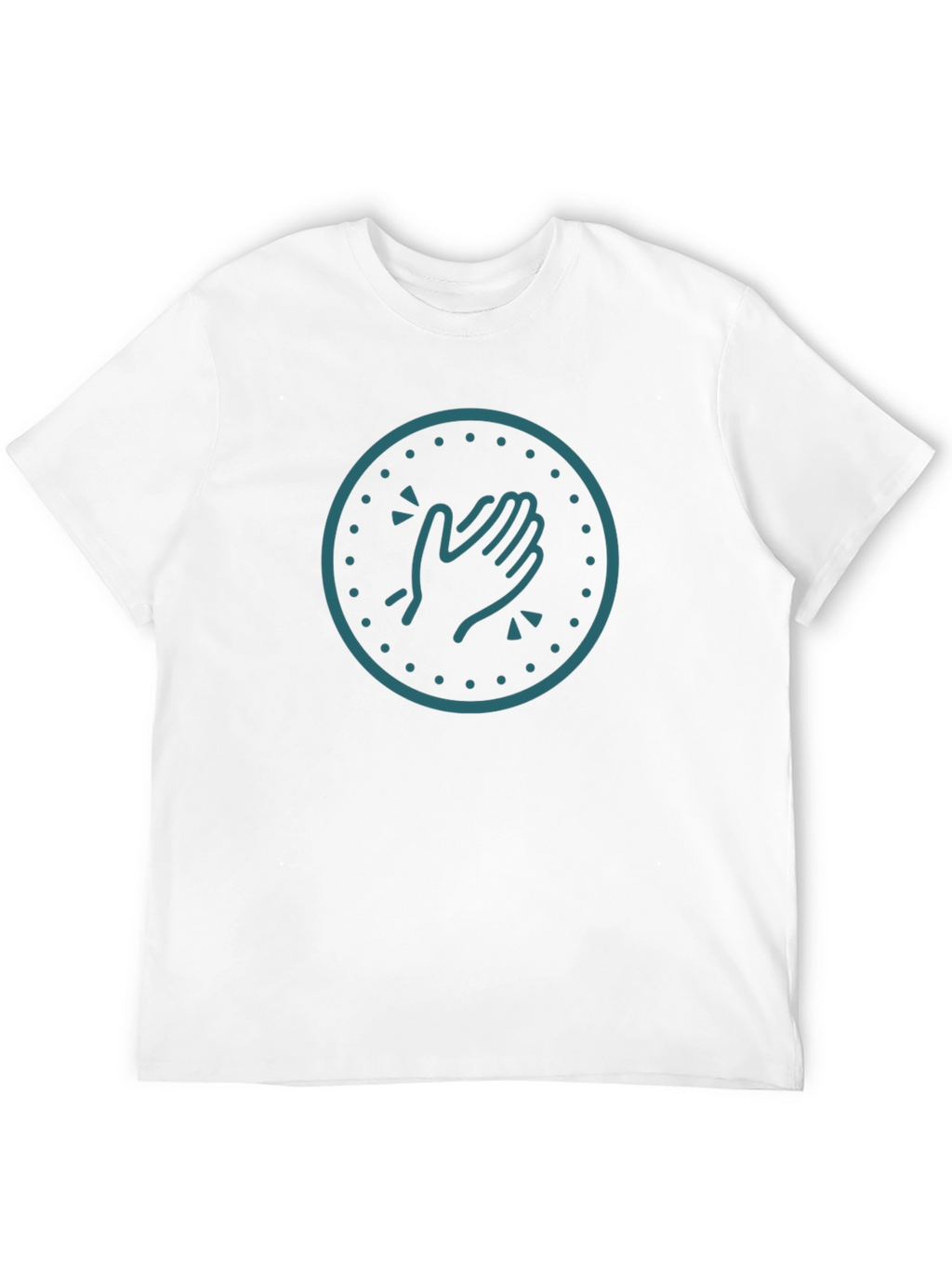 Clapping Hands Graphic Tee - Trendy Black T-Shirt
