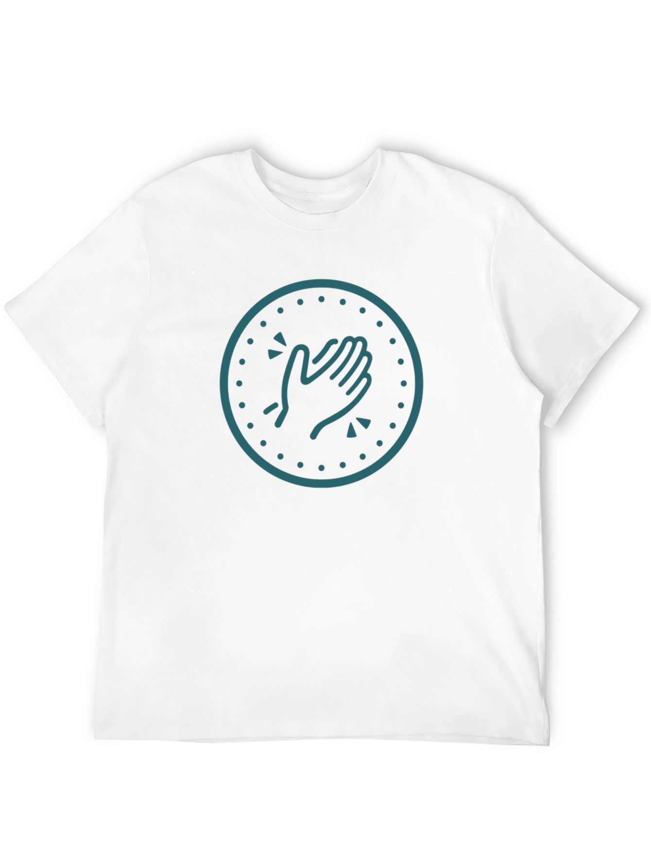 Clapping Hands Graphic Tee - Trendy Black T-Shirt