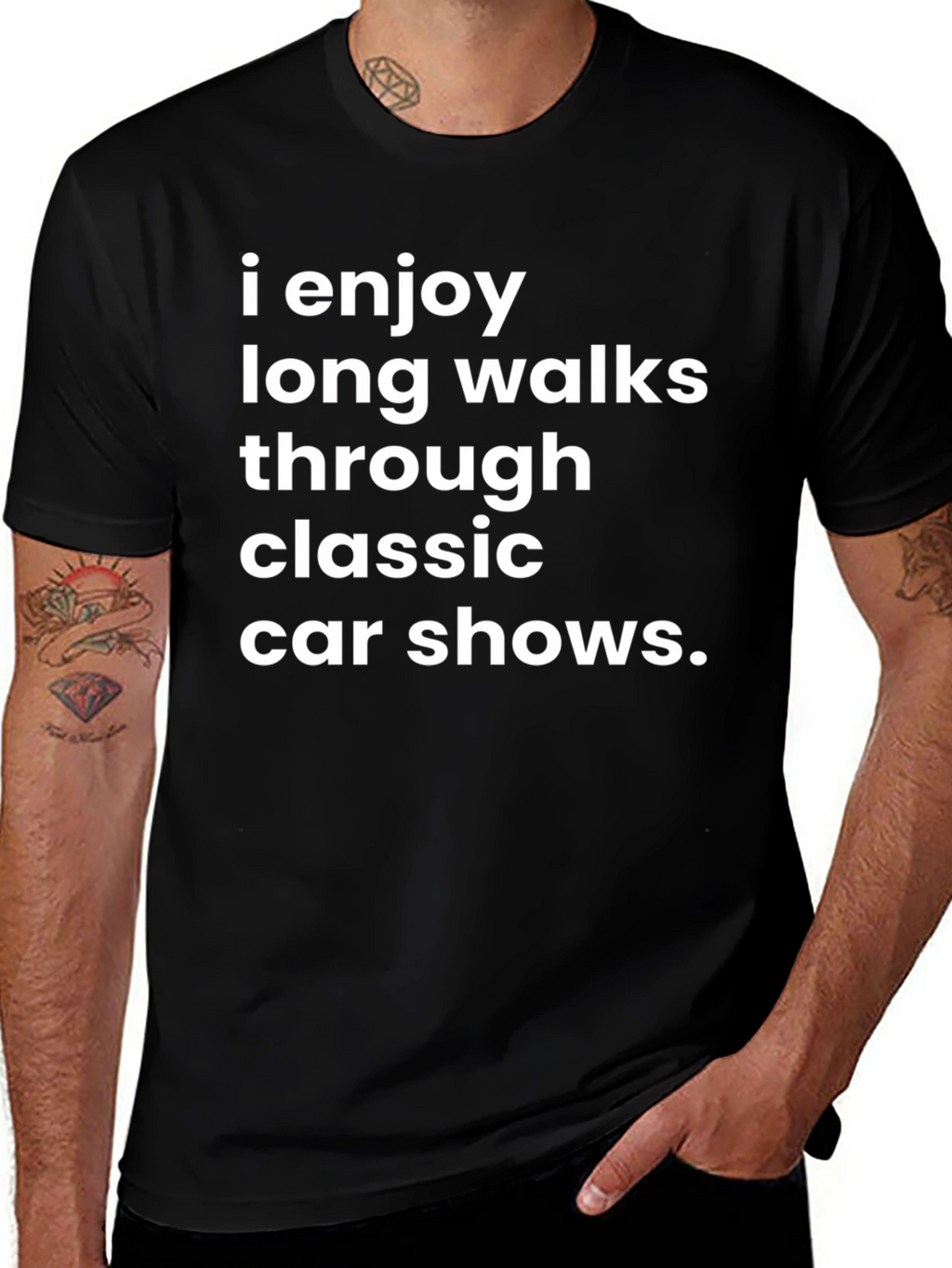 Classic Car Show T-Shirt - Humorous Design