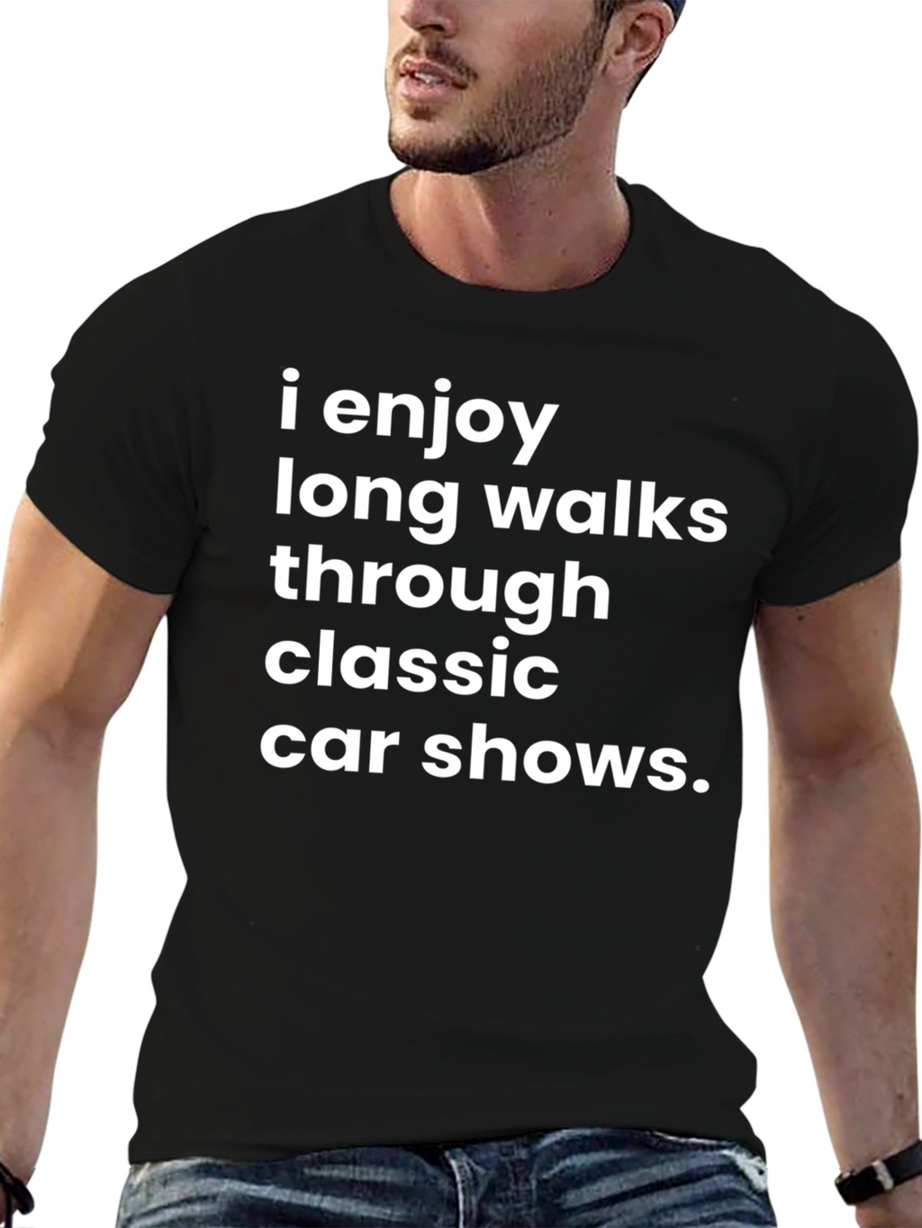 Classic Car Show T-Shirt - Humorous Design