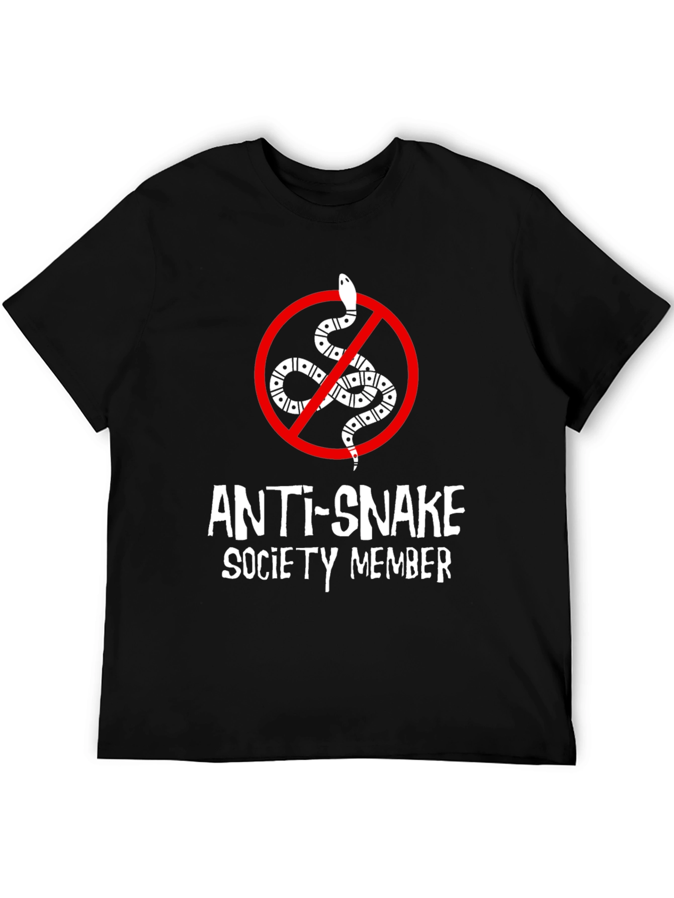 Anti-Snake Society Member T-Shirt - Black Tee