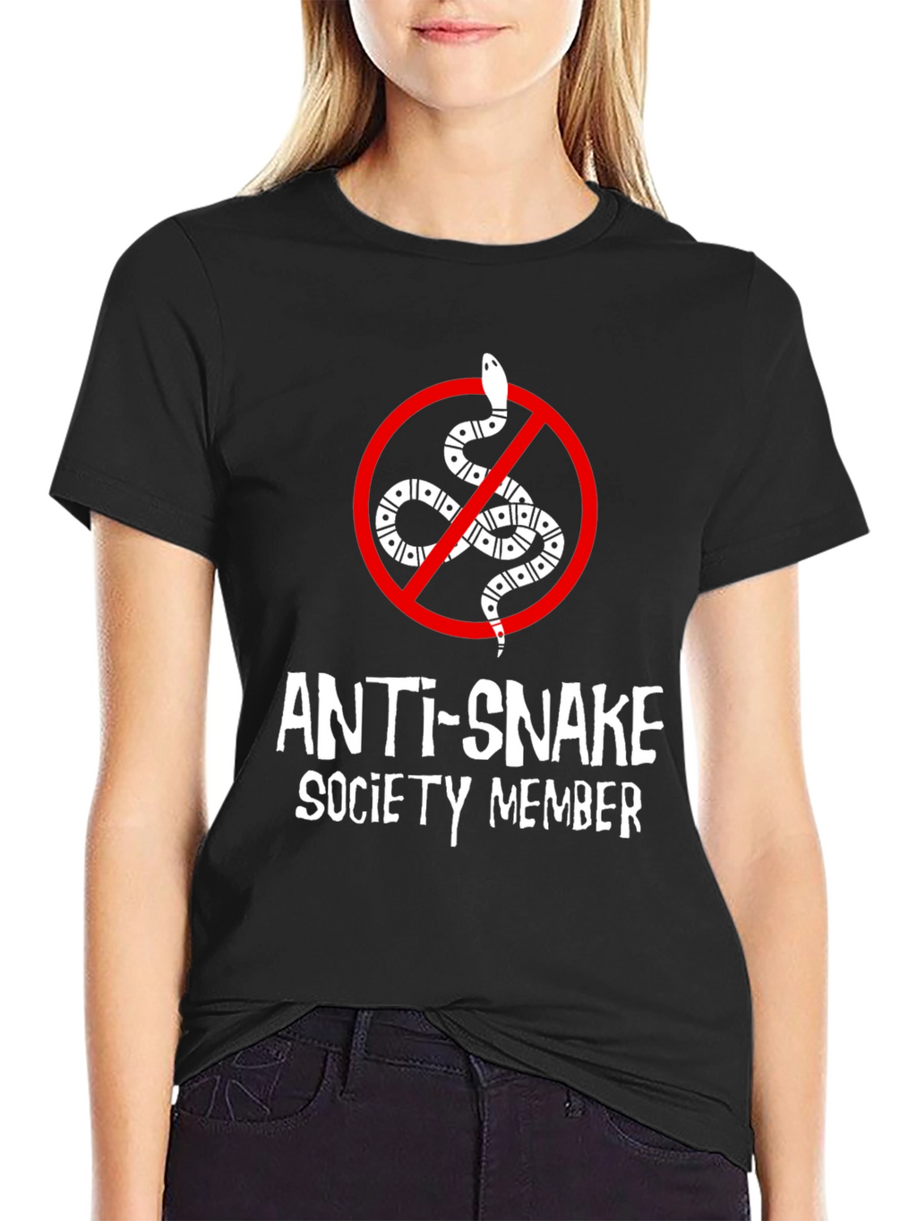 Anti-Snake Society Member T-Shirt - Black Tee