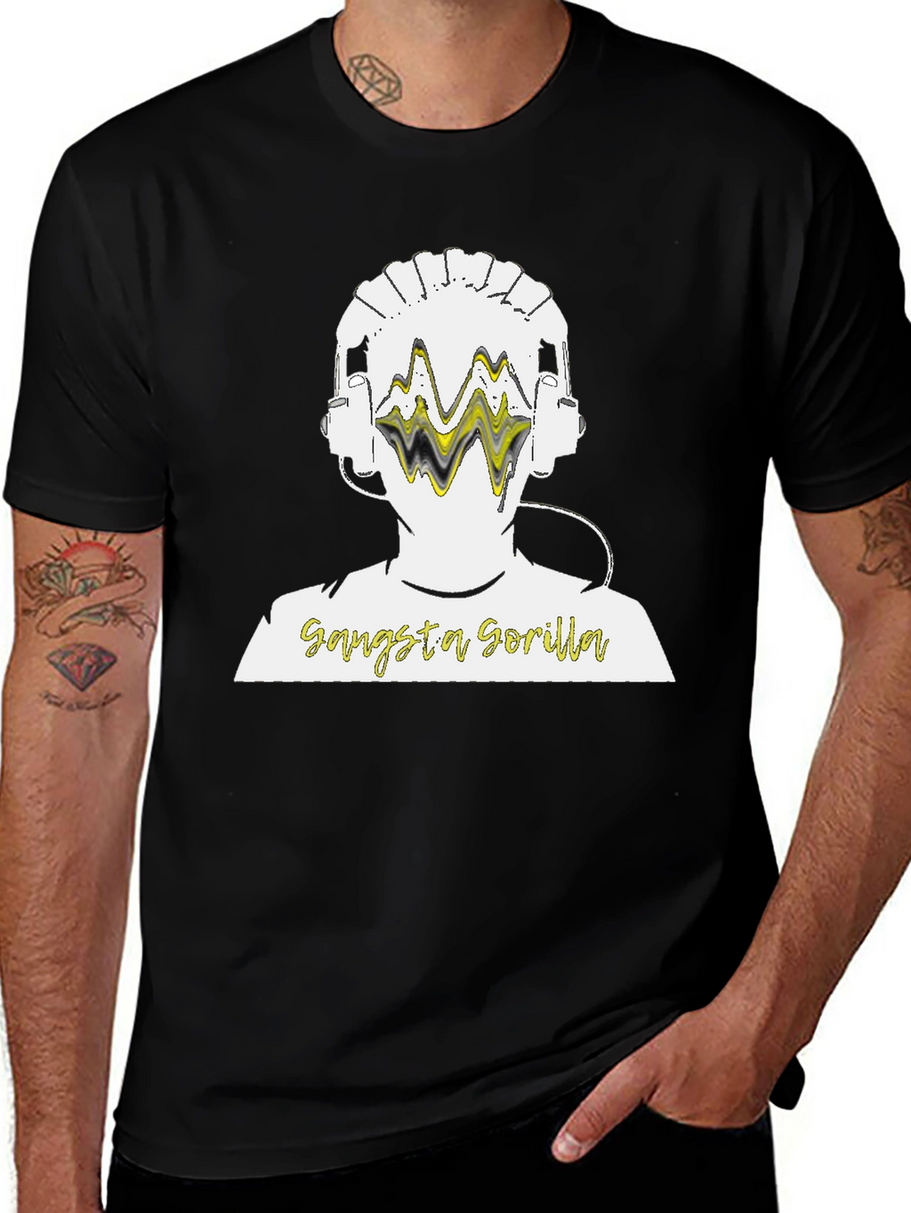 Gangsta Gorilla Graphic T-Shirt