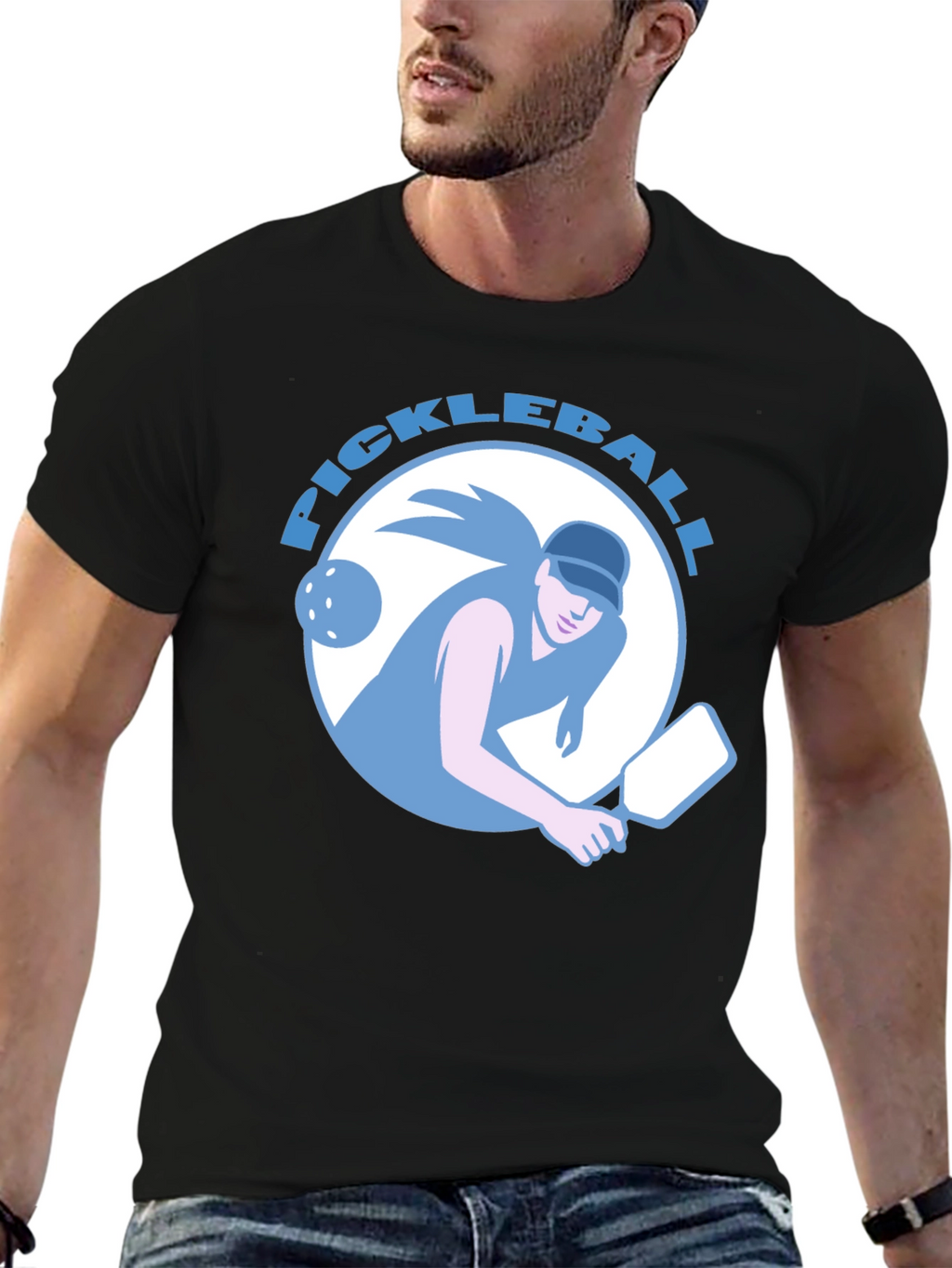 Pickleball Player Graphic Tee