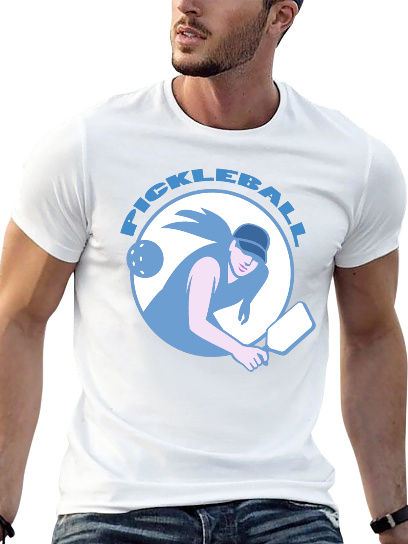 Pickleball Player Graphic Tee