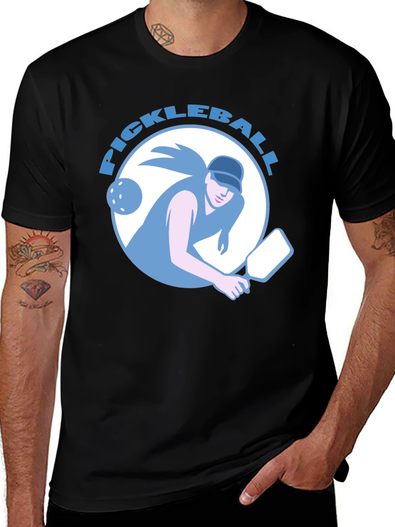Pickleball Player Graphic Tee
