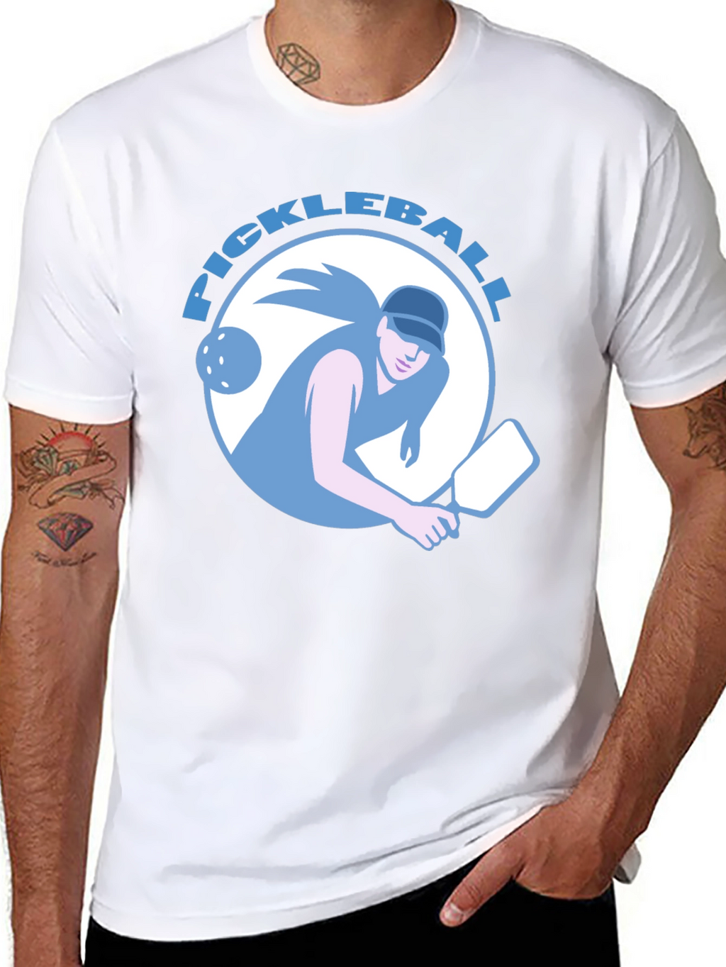 Pickleball Player Graphic Tee