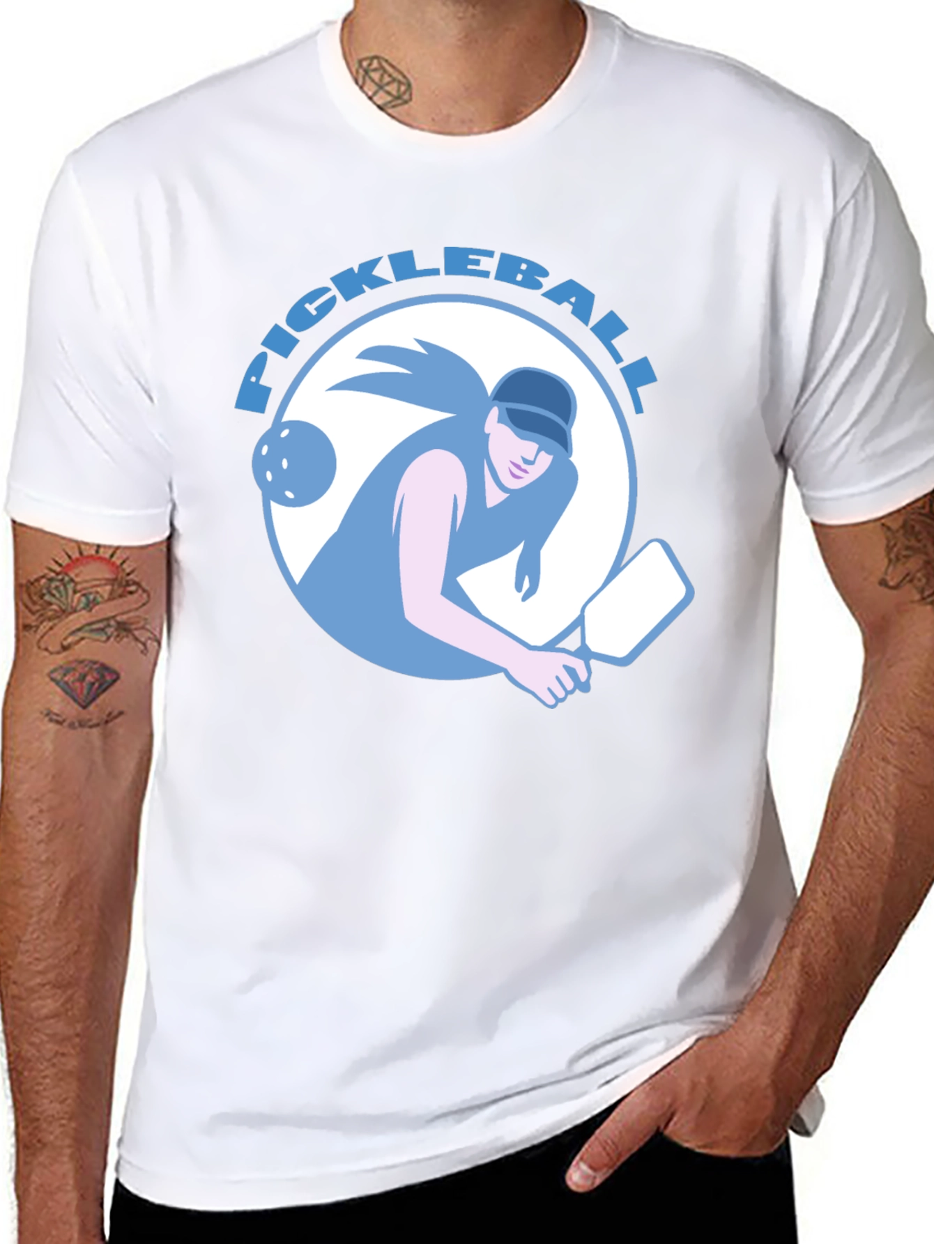Pickleball Player Graphic Tee