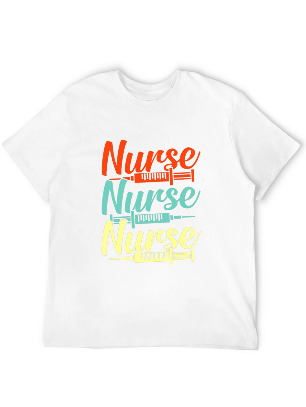 Nurse Syringe Graphic Tee - Comfortable Black T-Shirt