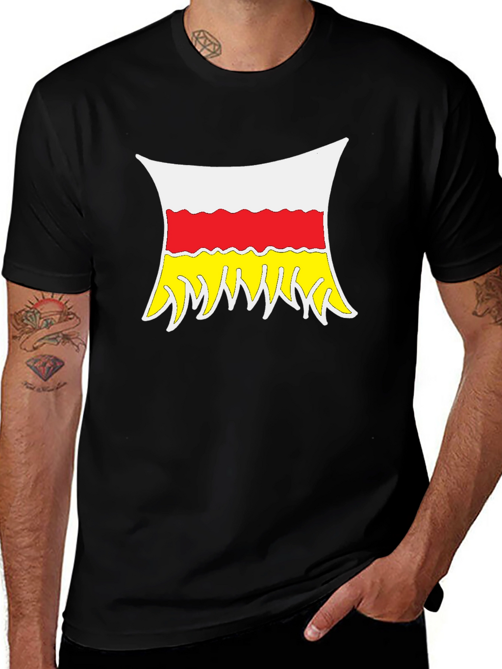 Ossetian Flag Graphic T-Shirt