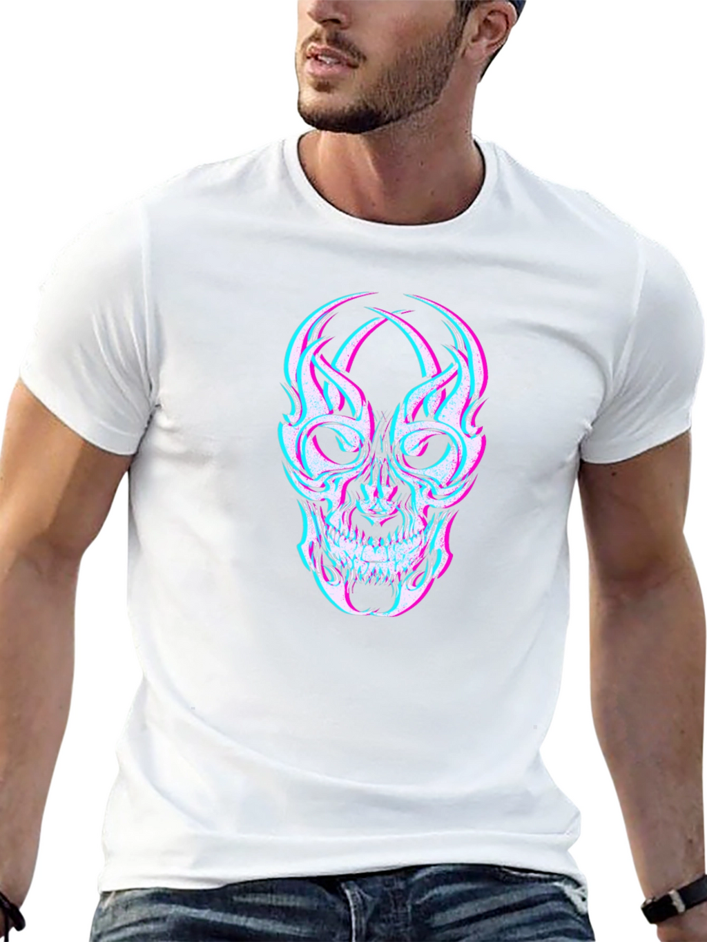 Skull Illusion Black T-Shirt