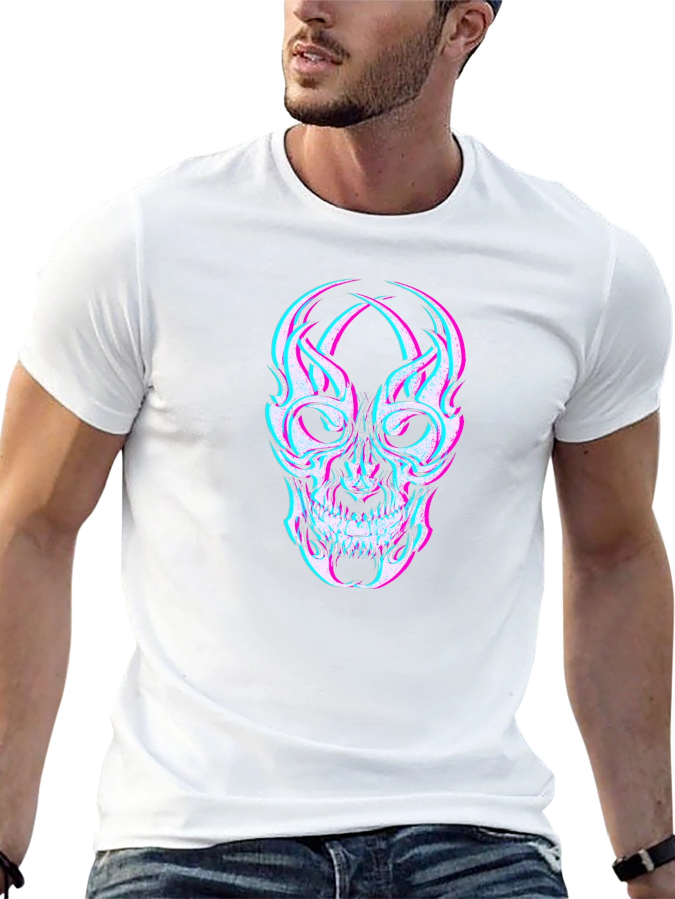 Skull Illusion Black T-Shirt