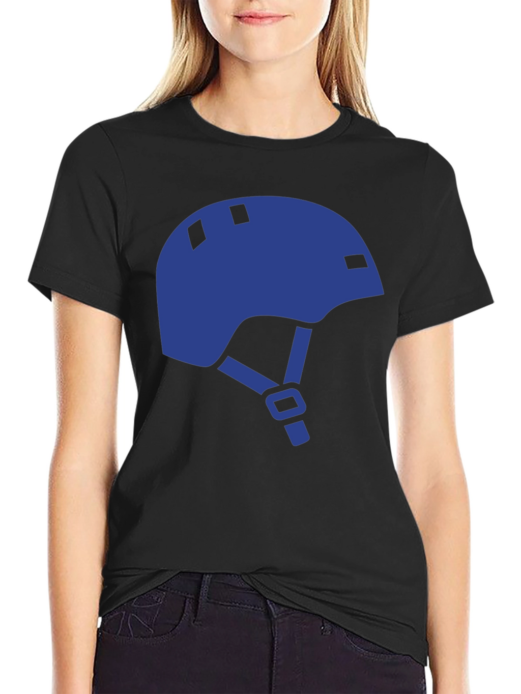 Helmet Graphic Tee - Black Casual Shirt