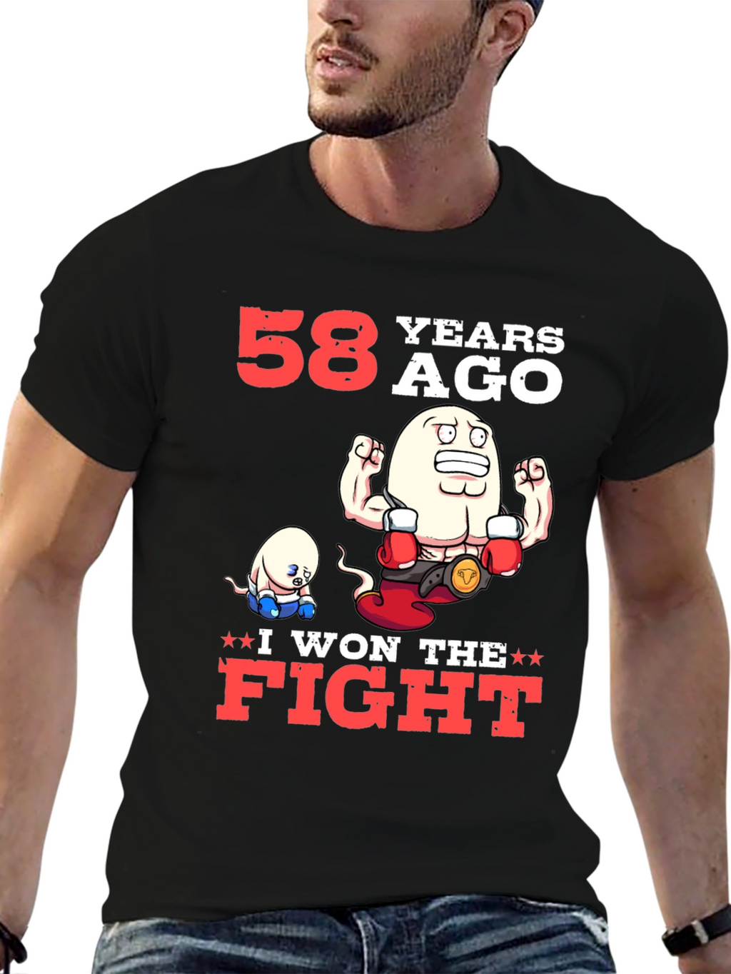 Funny 58 Years Ago I Won The Fight T-Shirt