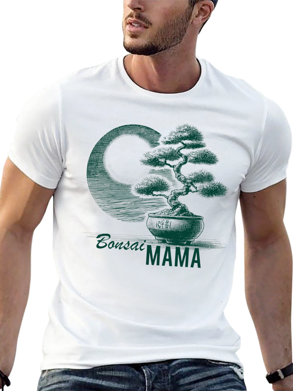 Bonsai Mama Graphic Tee - Stylish Plant Lover Shirt