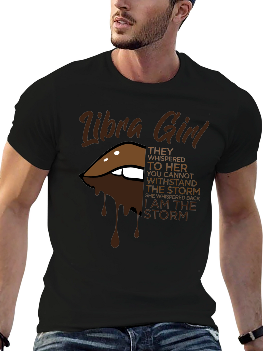 Libra Girl I Am The Storm Graphic T-Shirt