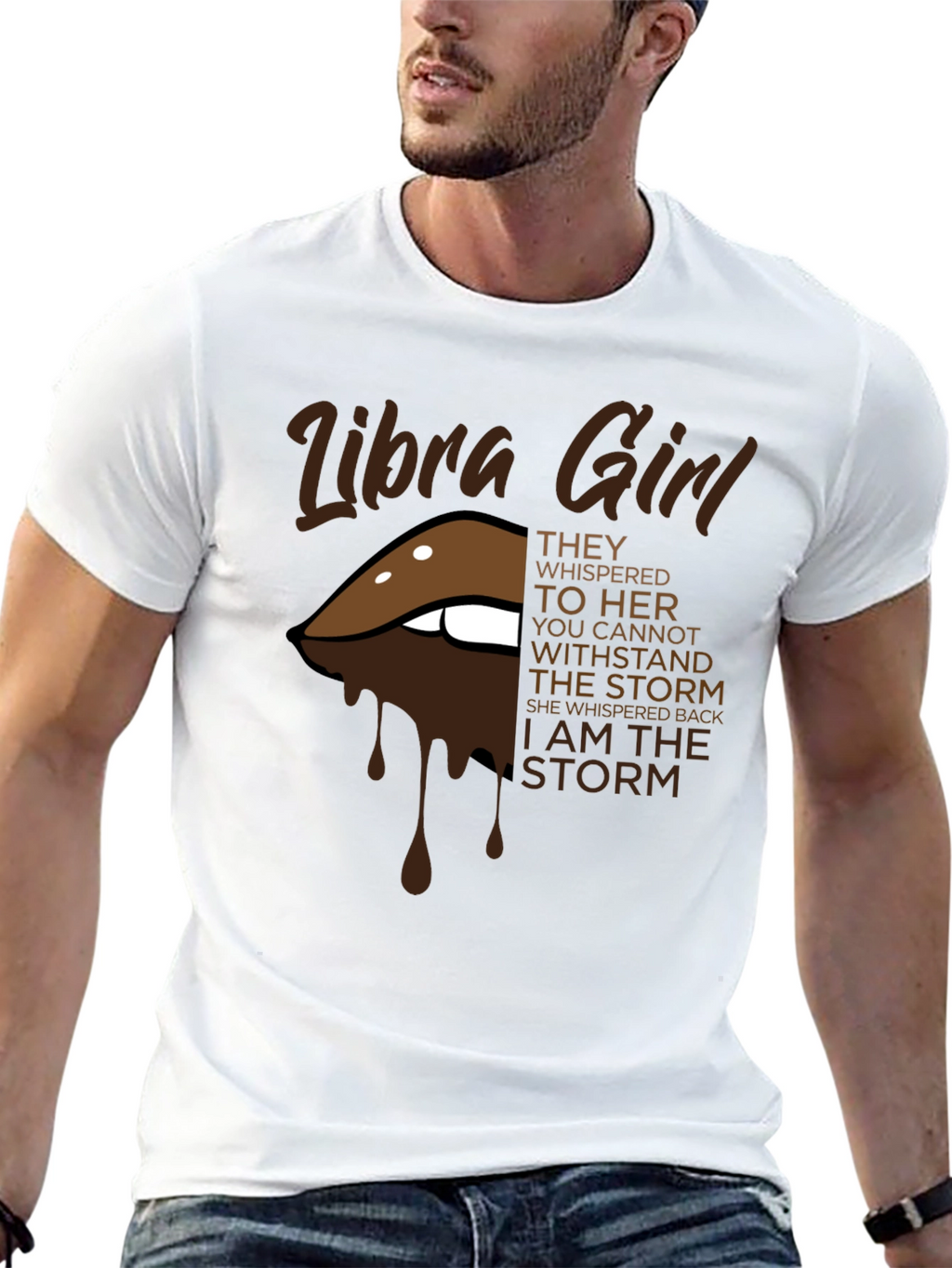 Libra Girl I Am The Storm Graphic T-Shirt