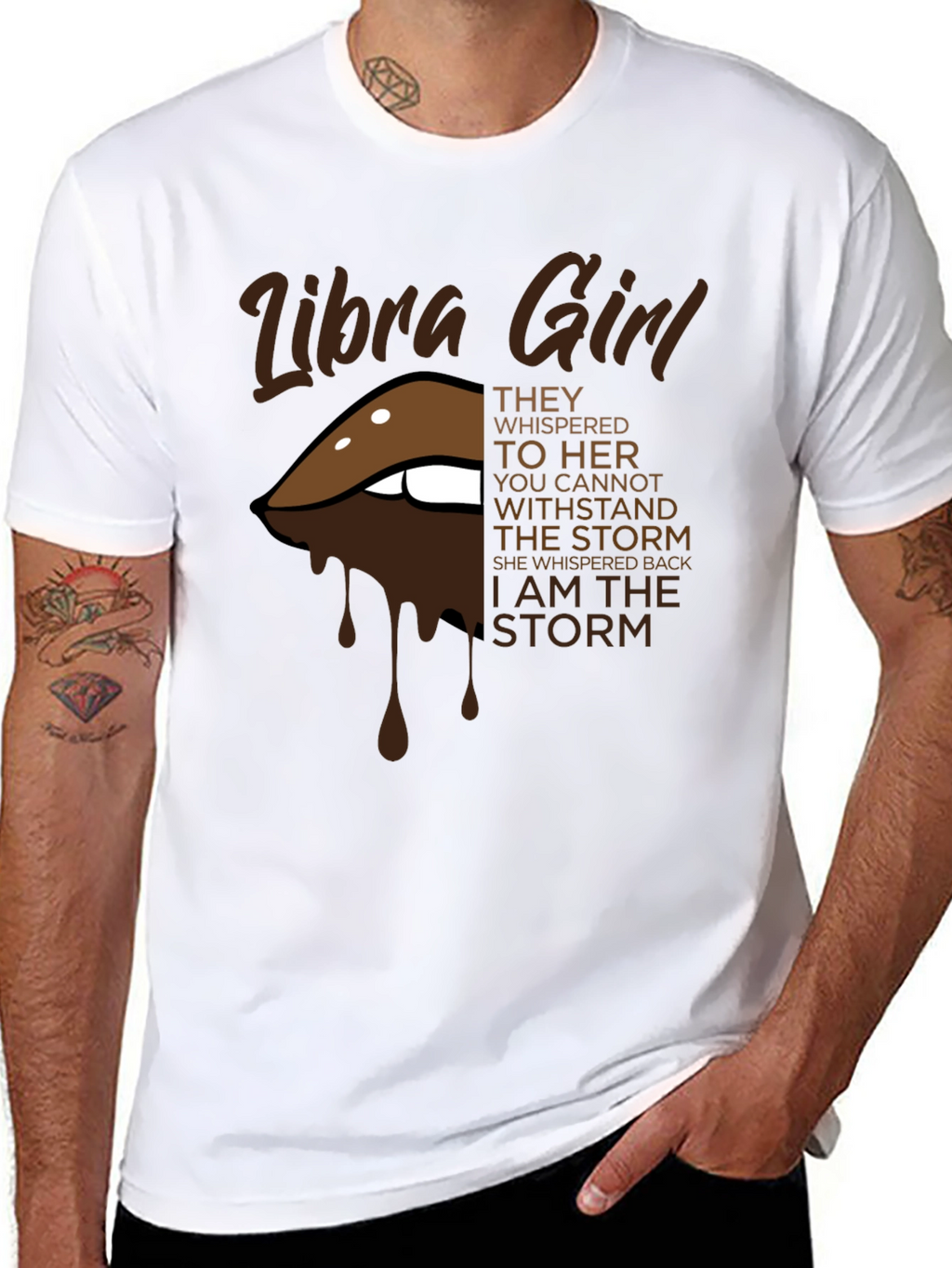 Libra Girl I Am The Storm Graphic T-Shirt