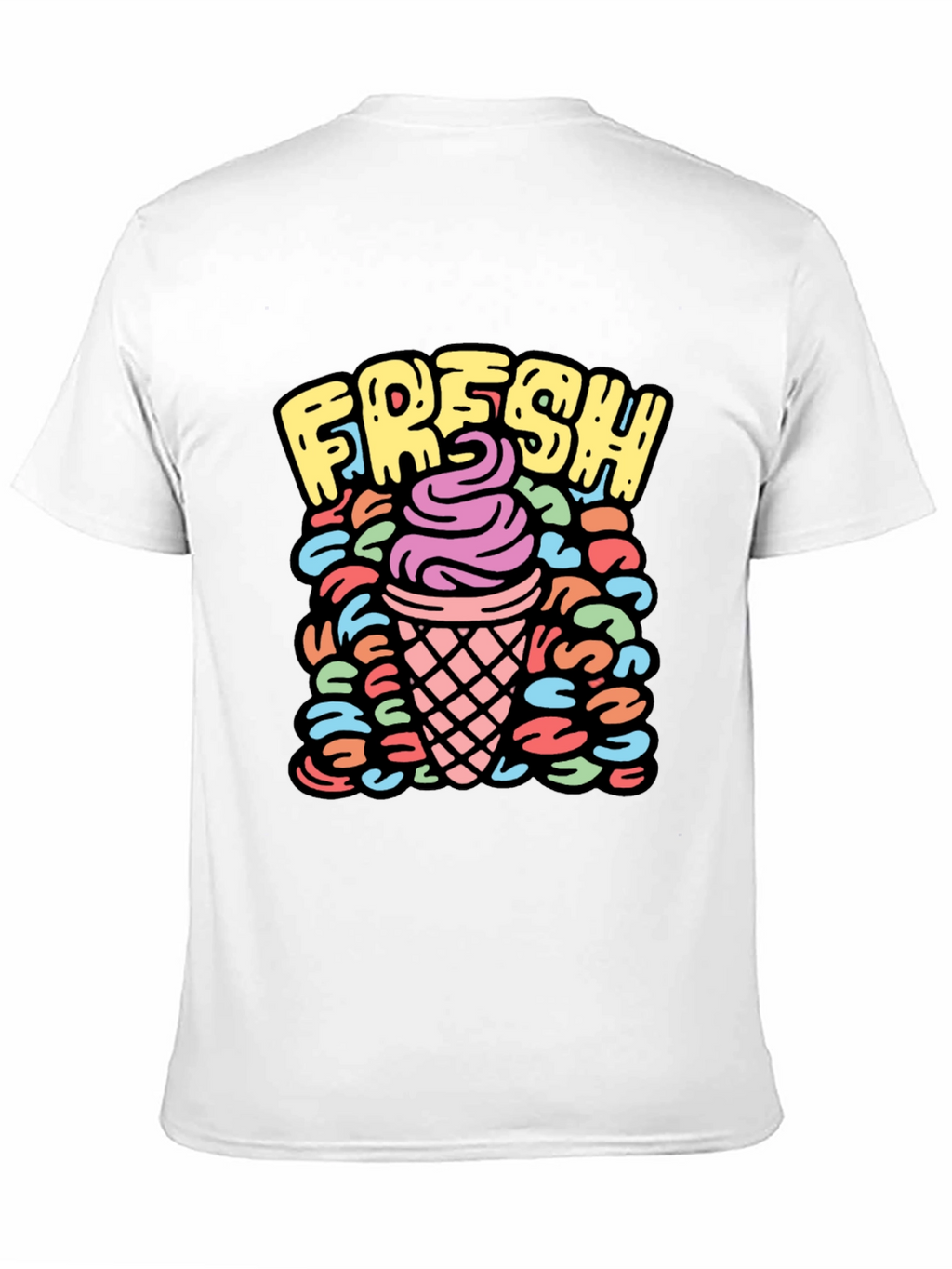 Fresh Ice Cream Graphic Tee - Black