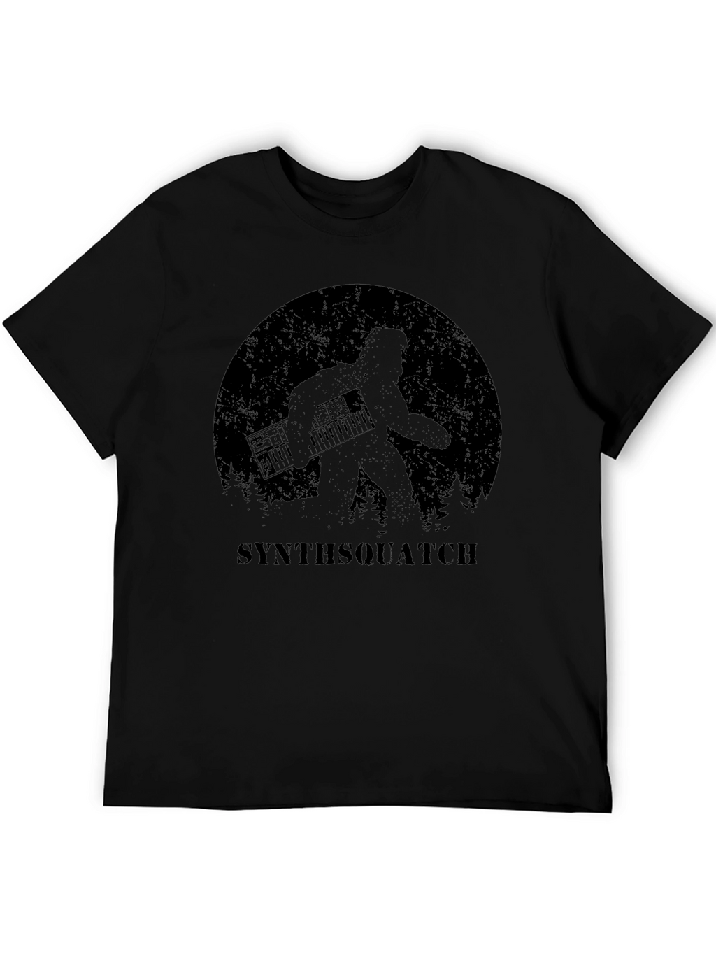 Synthsquatch Graphic Tee - Bigfoot Synth Music Lover