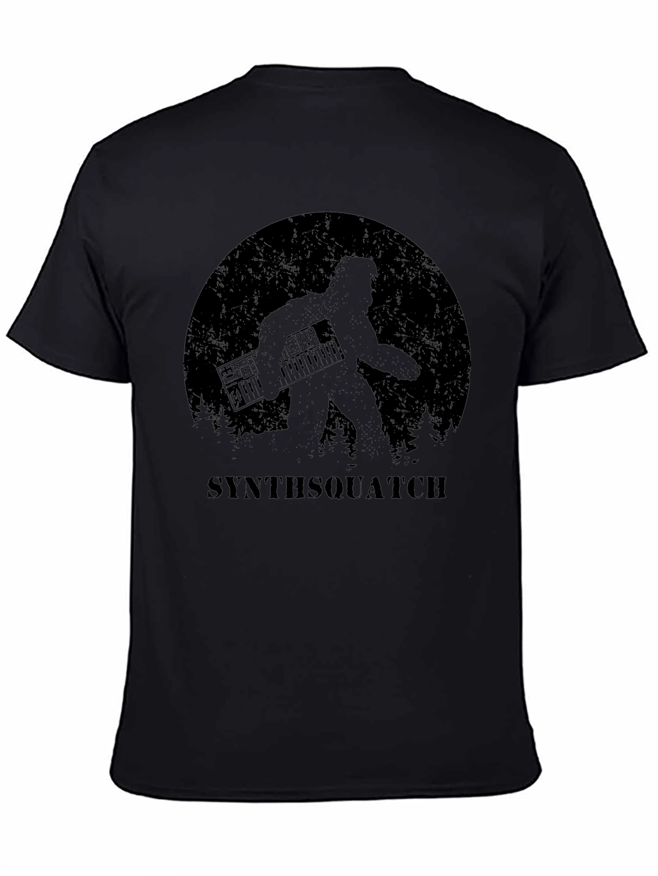 Synthsquatch Graphic Tee - Bigfoot Synth Music Lover