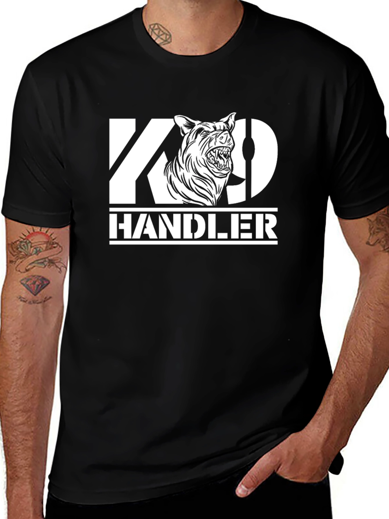 K9 Handler Graphic Tee - Black