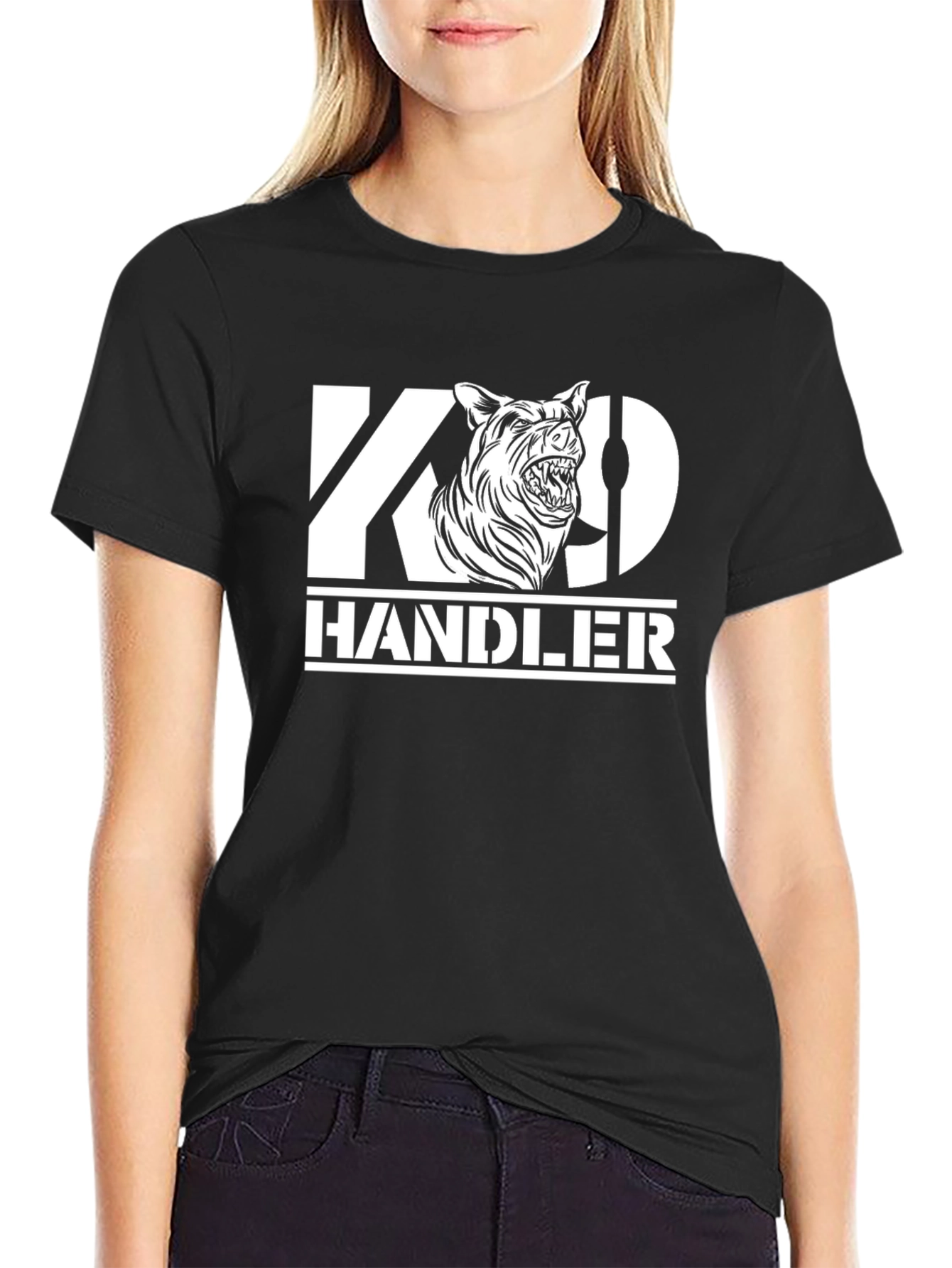 K9 Handler Graphic Tee - Black