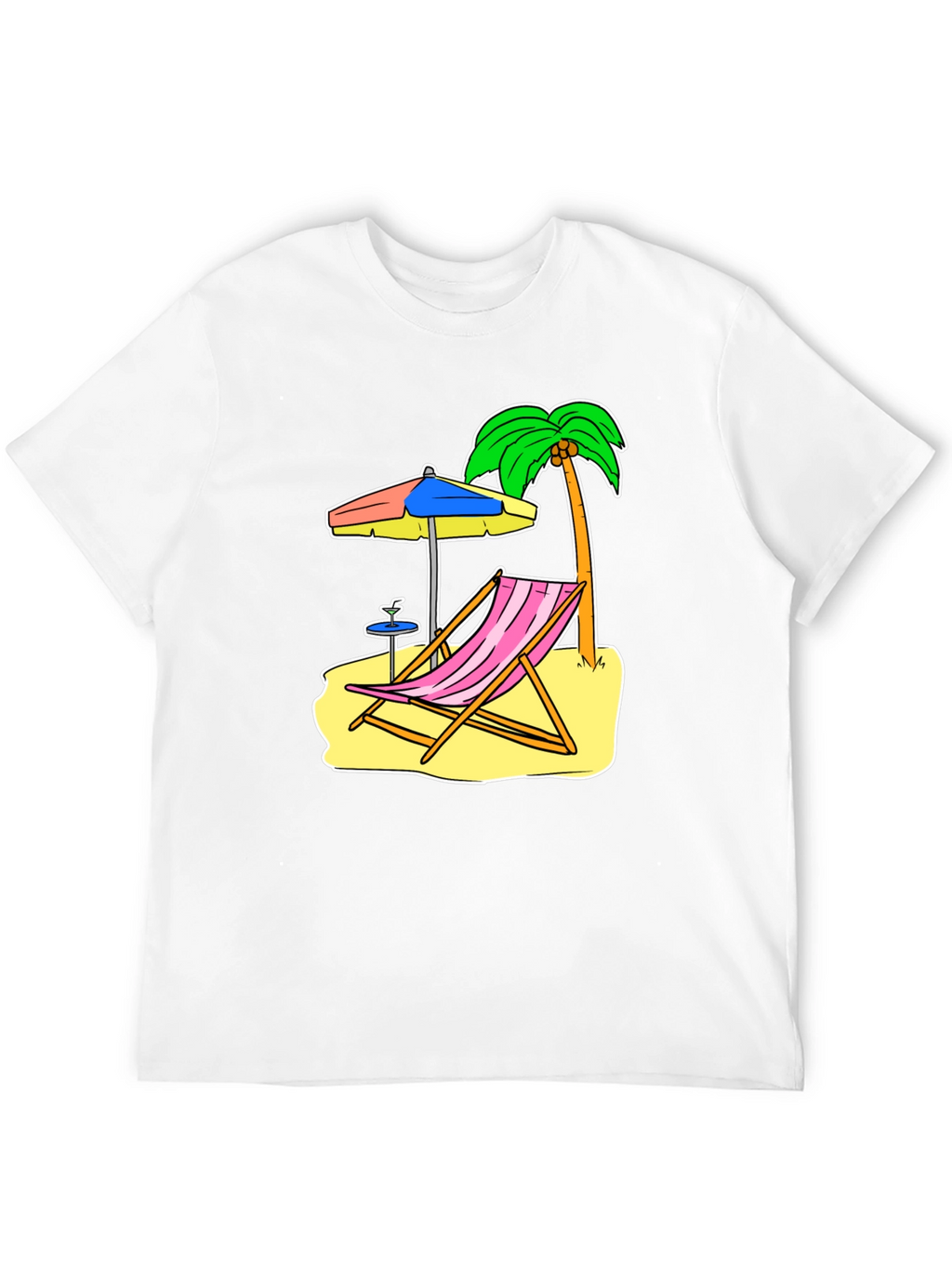 Beach Scene Graphic Tee - Relax in Style