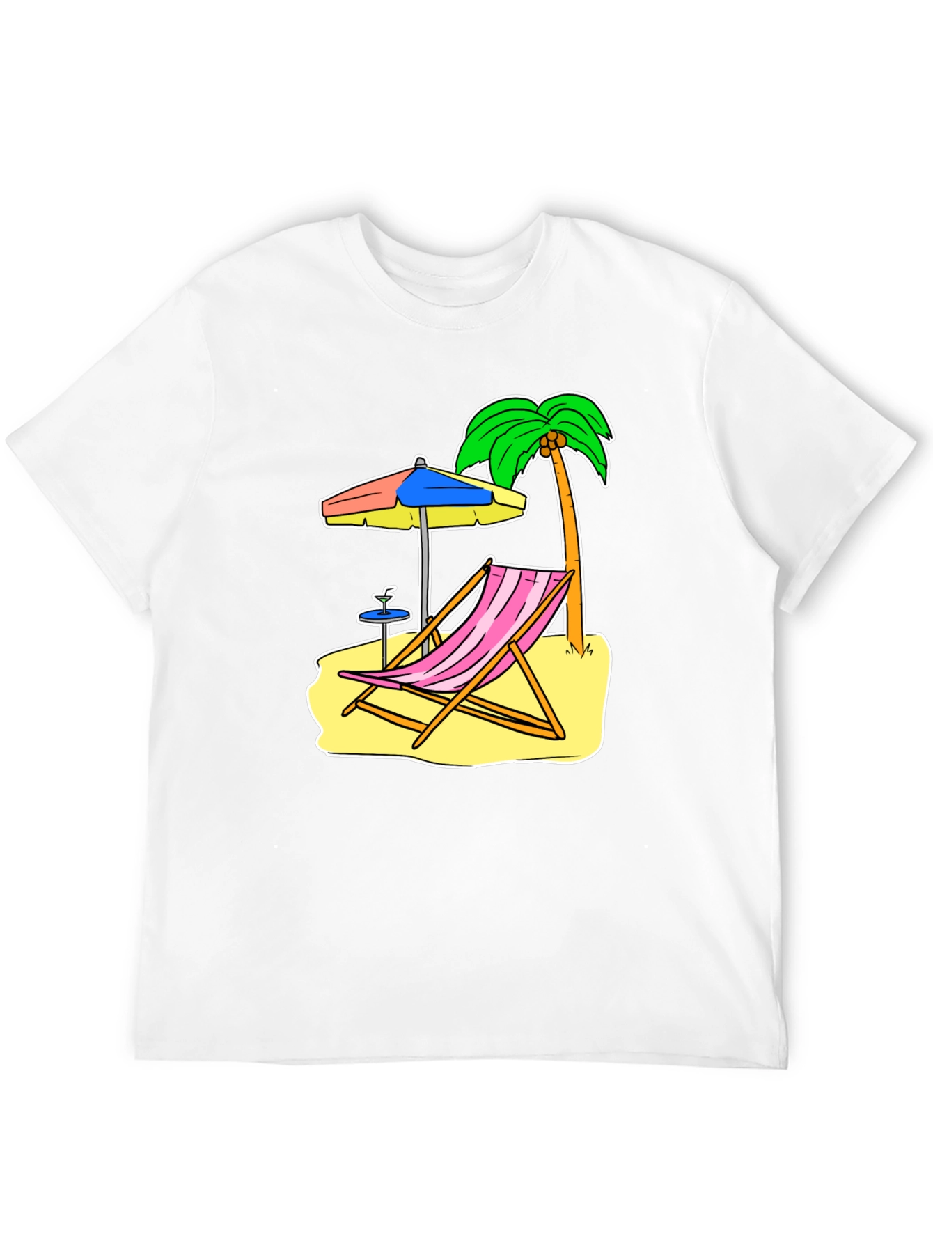 Beach Scene Graphic Tee - Relax in Style