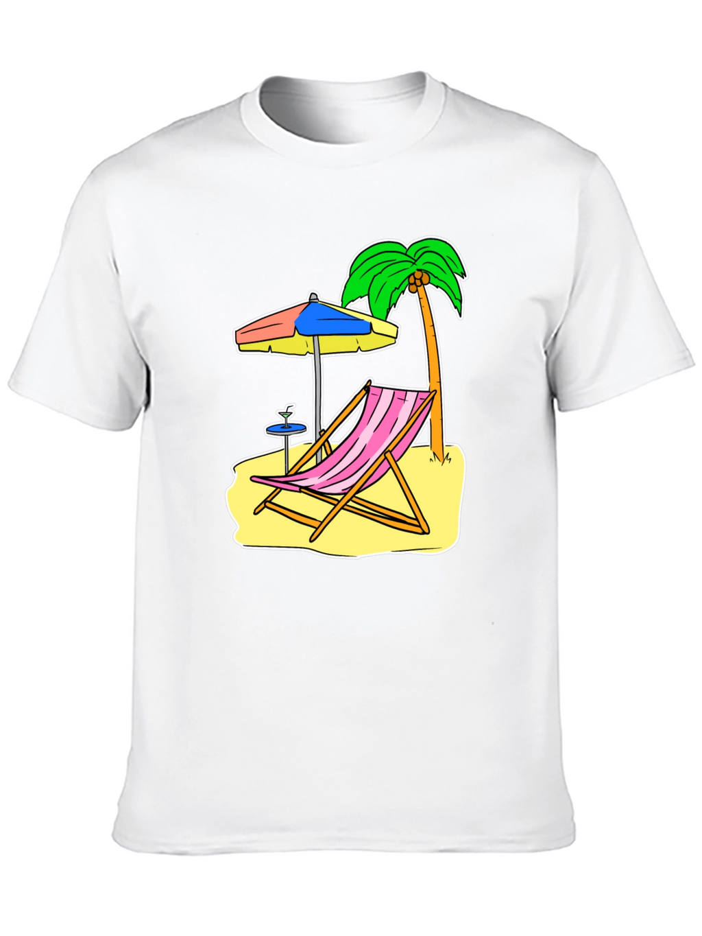 Beach Scene Graphic Tee - Relax in Style