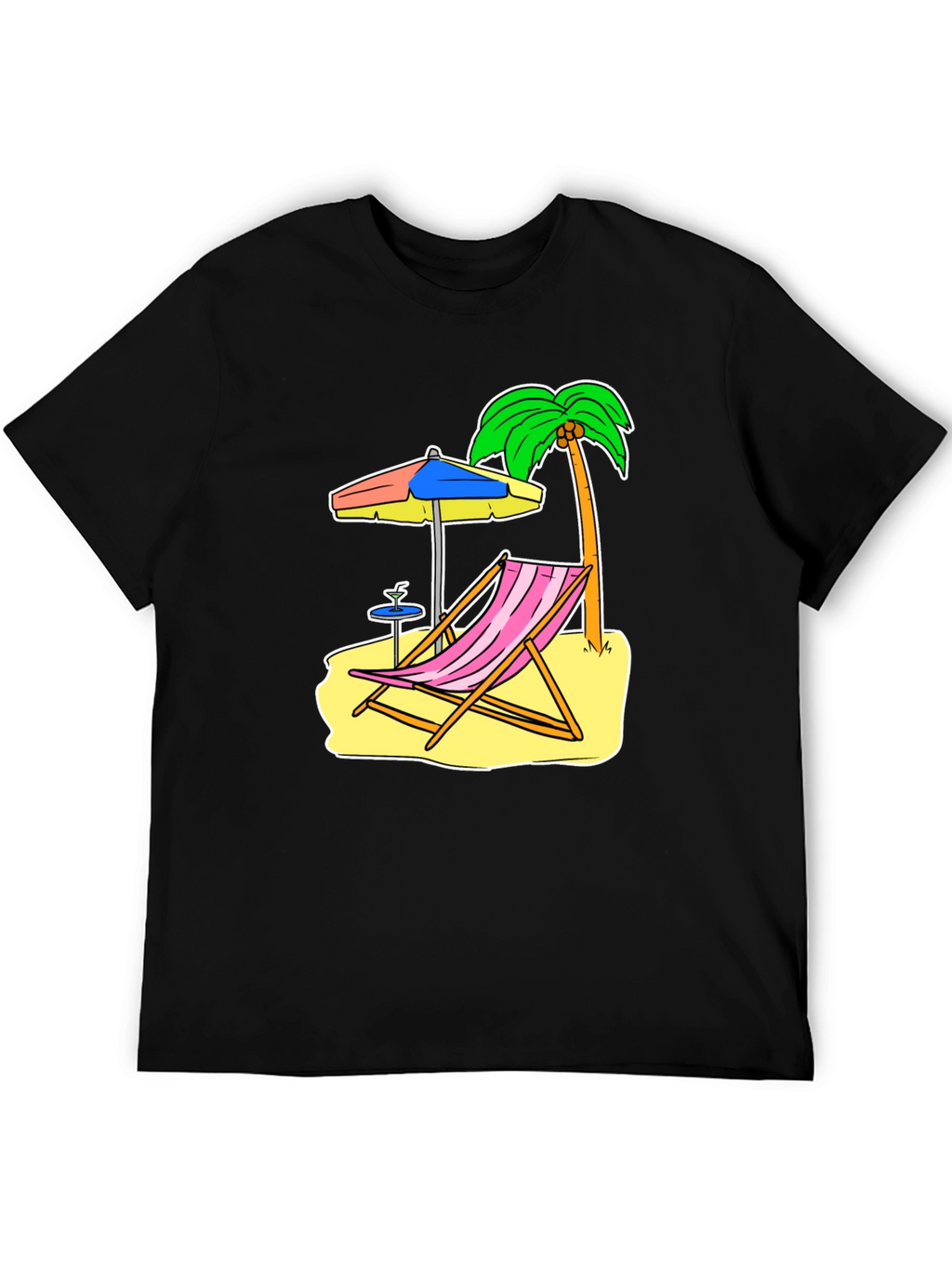 Beach Scene Graphic Tee - Relax in Style