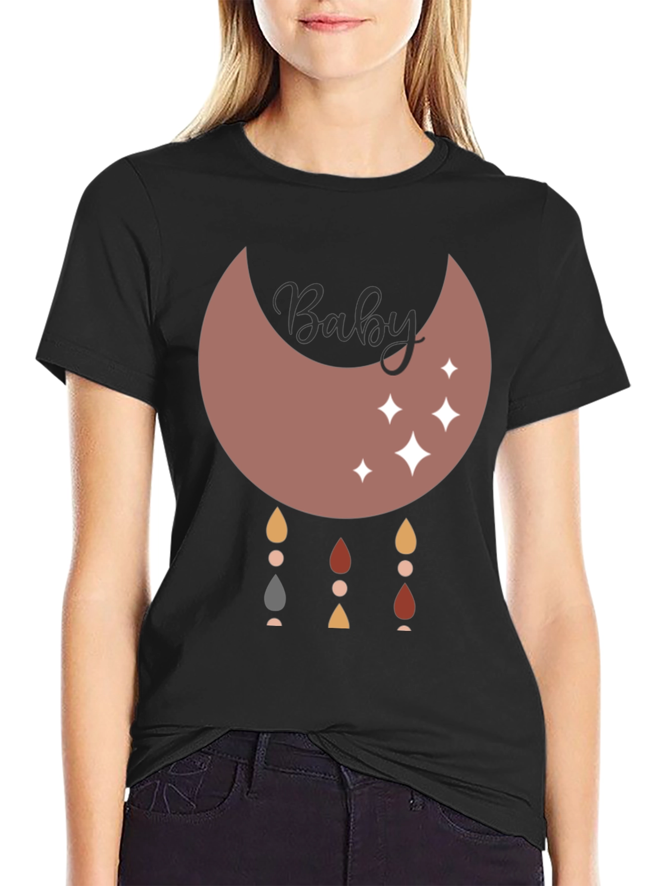 Boho Baby Moon T-Shirt