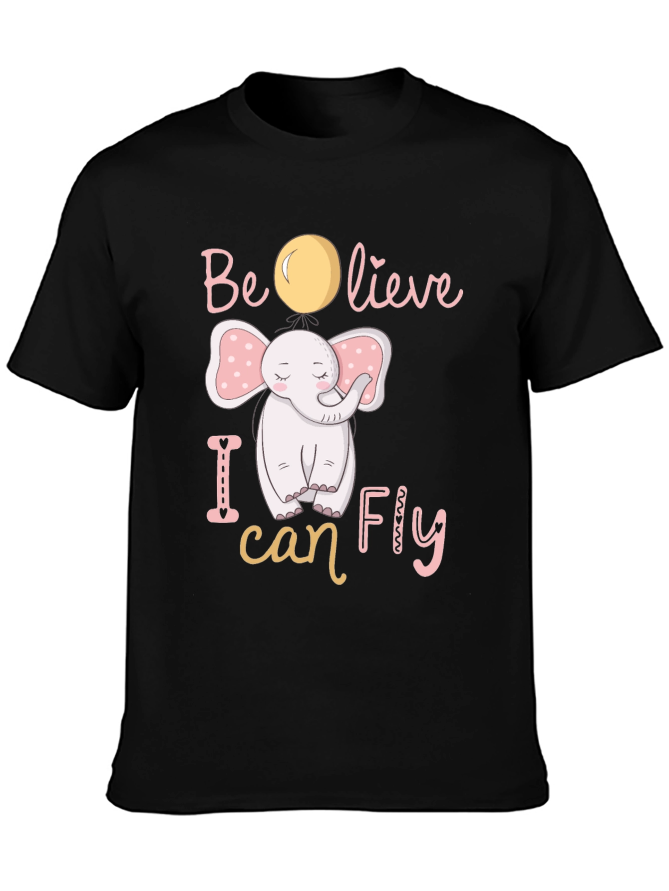 Believe I Can Fly Elephant Graphic Tee