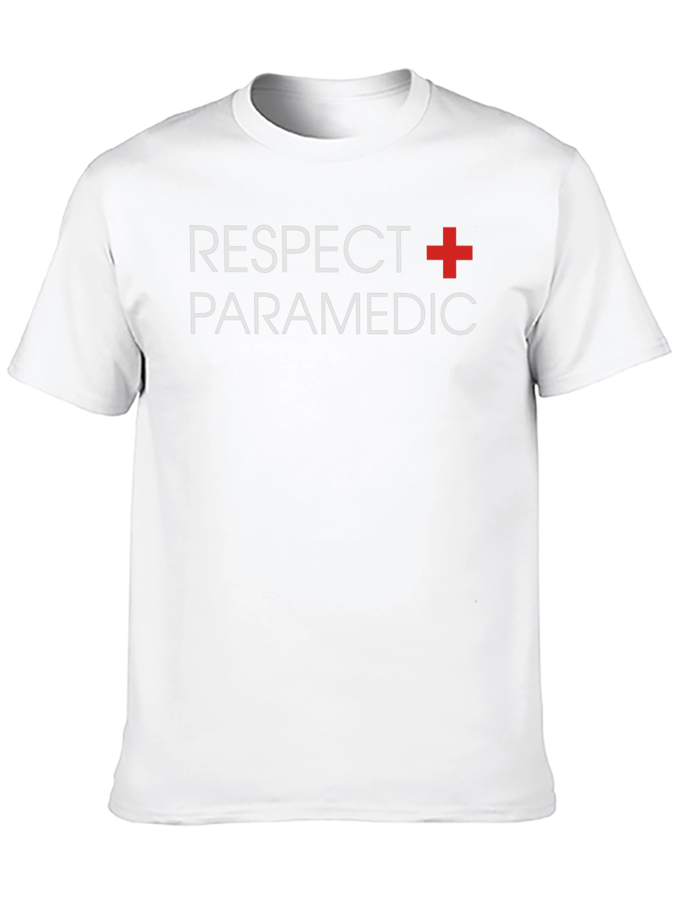 Respect Paramedics Crew T-Shirt - Medical Hero Appreciation