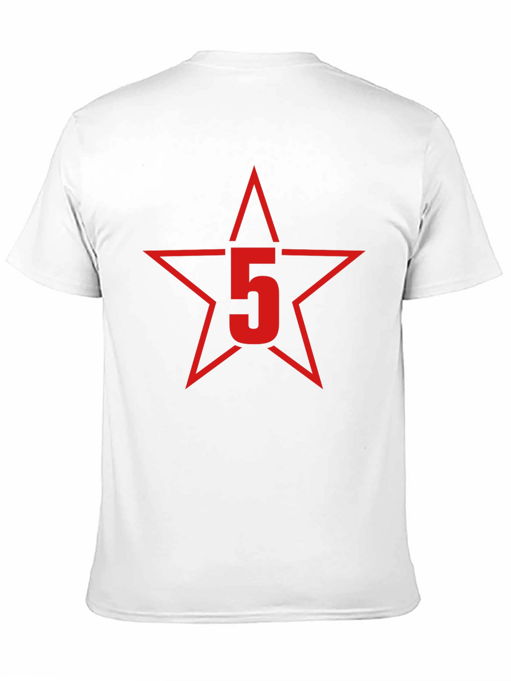 Red Star Number 5 Graphic T-Shirt
