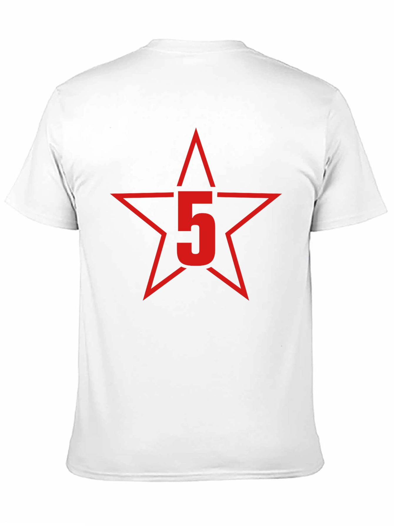 Red Star Number 5 Graphic T-Shirt