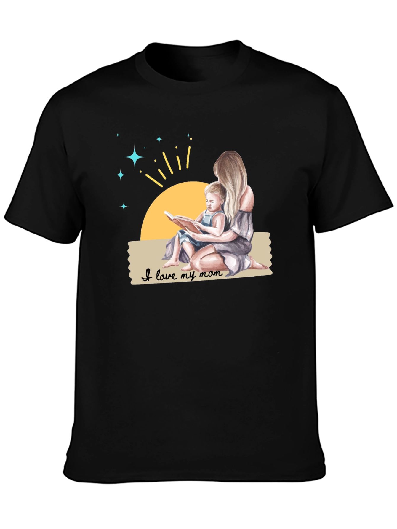 I Love My Mom T-Shirt - Mother & Child Reading