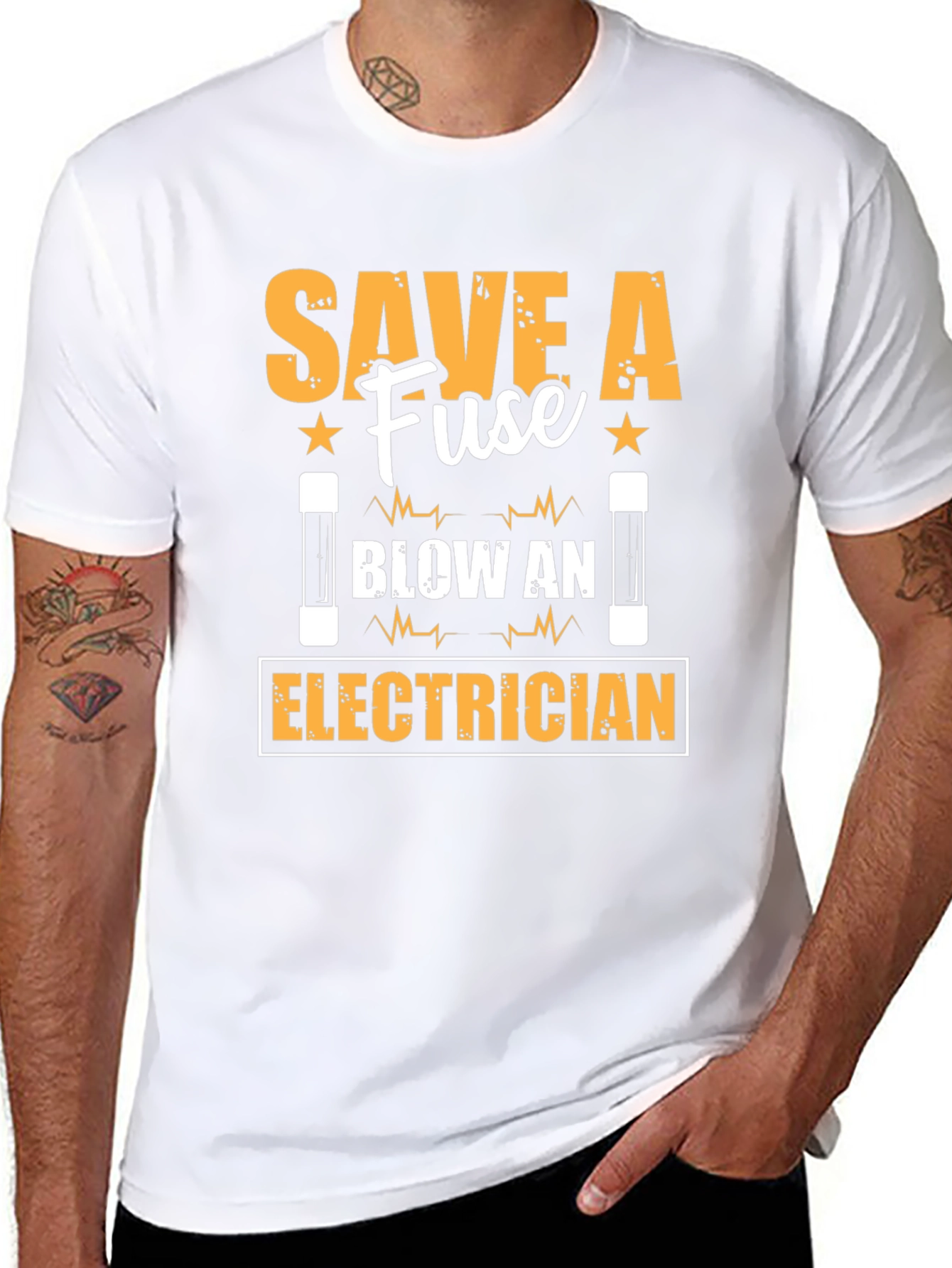 Save A Fuse Blow An Electrician T-Shirt