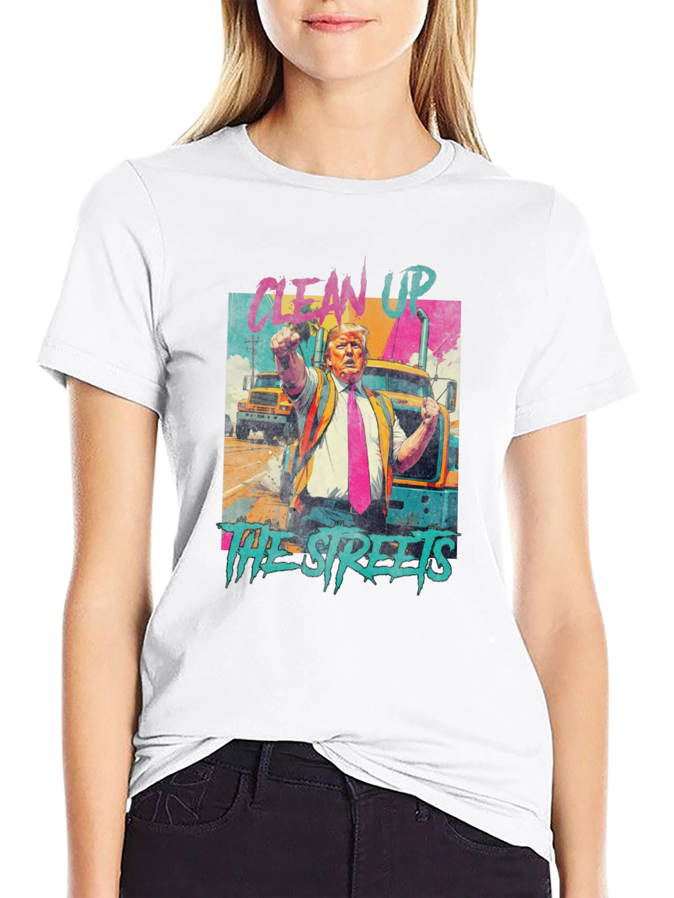 Clean Up The Streets Graphic T-Shirt
