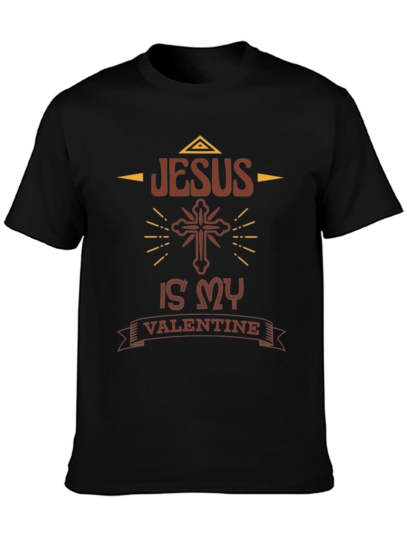 Jesus is My Valentine Black Graphic Tee