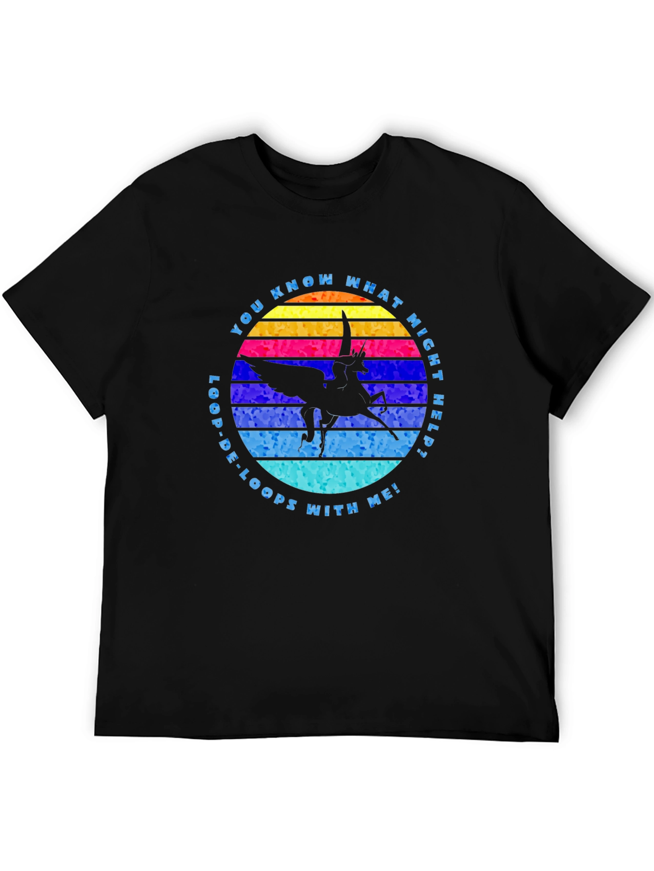 Loop-De-Loops Pegasus Graphic T-Shirt
