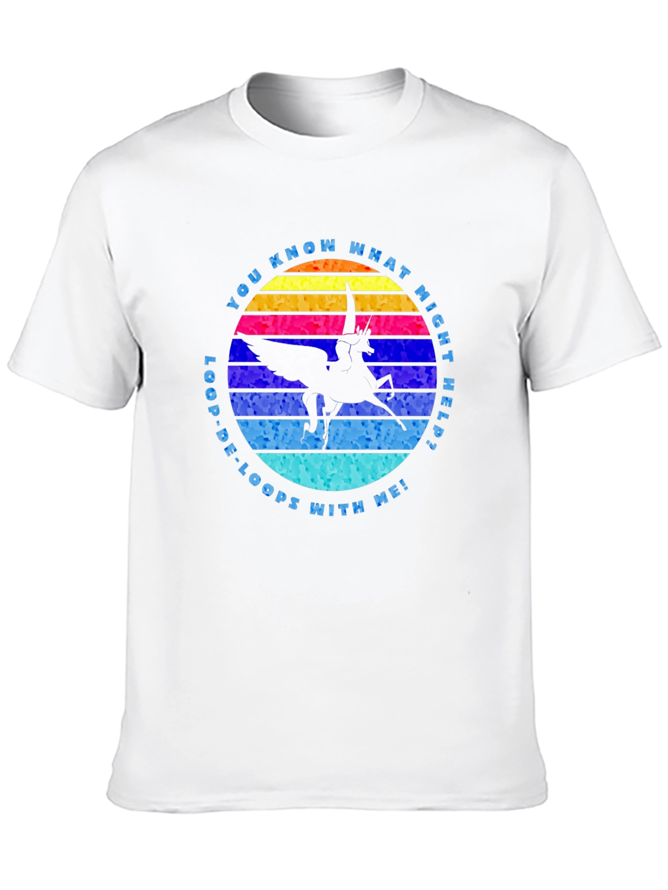Loop-De-Loops Pegasus Graphic T-Shirt
