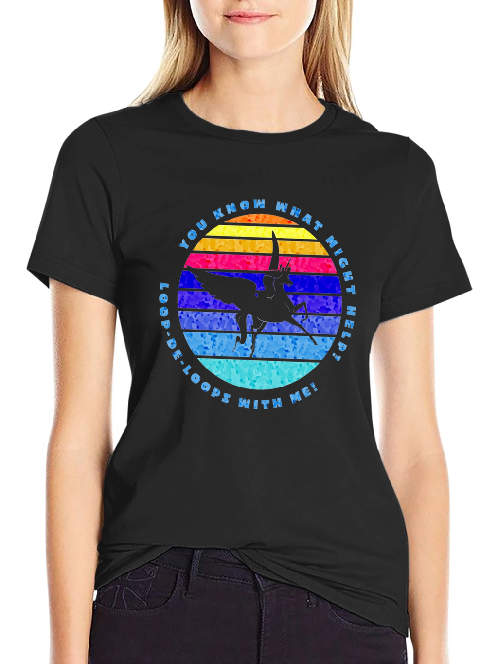 Loop-De-Loops Pegasus Graphic T-Shirt
