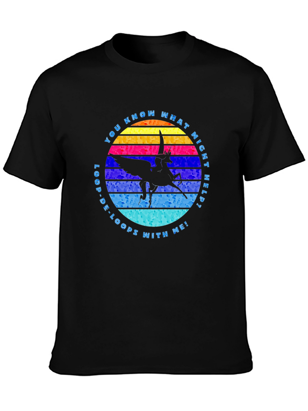 Loop-De-Loops Pegasus Graphic T-Shirt