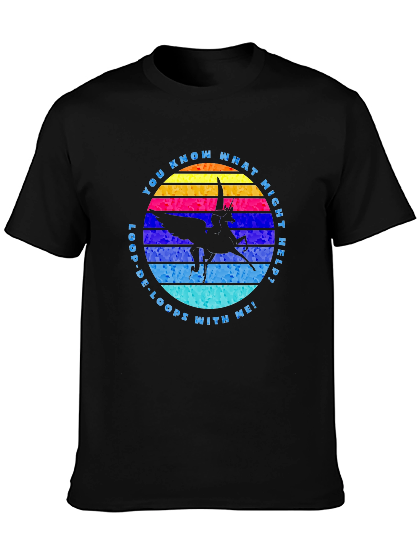 Loop-De-Loops Pegasus Graphic T-Shirt