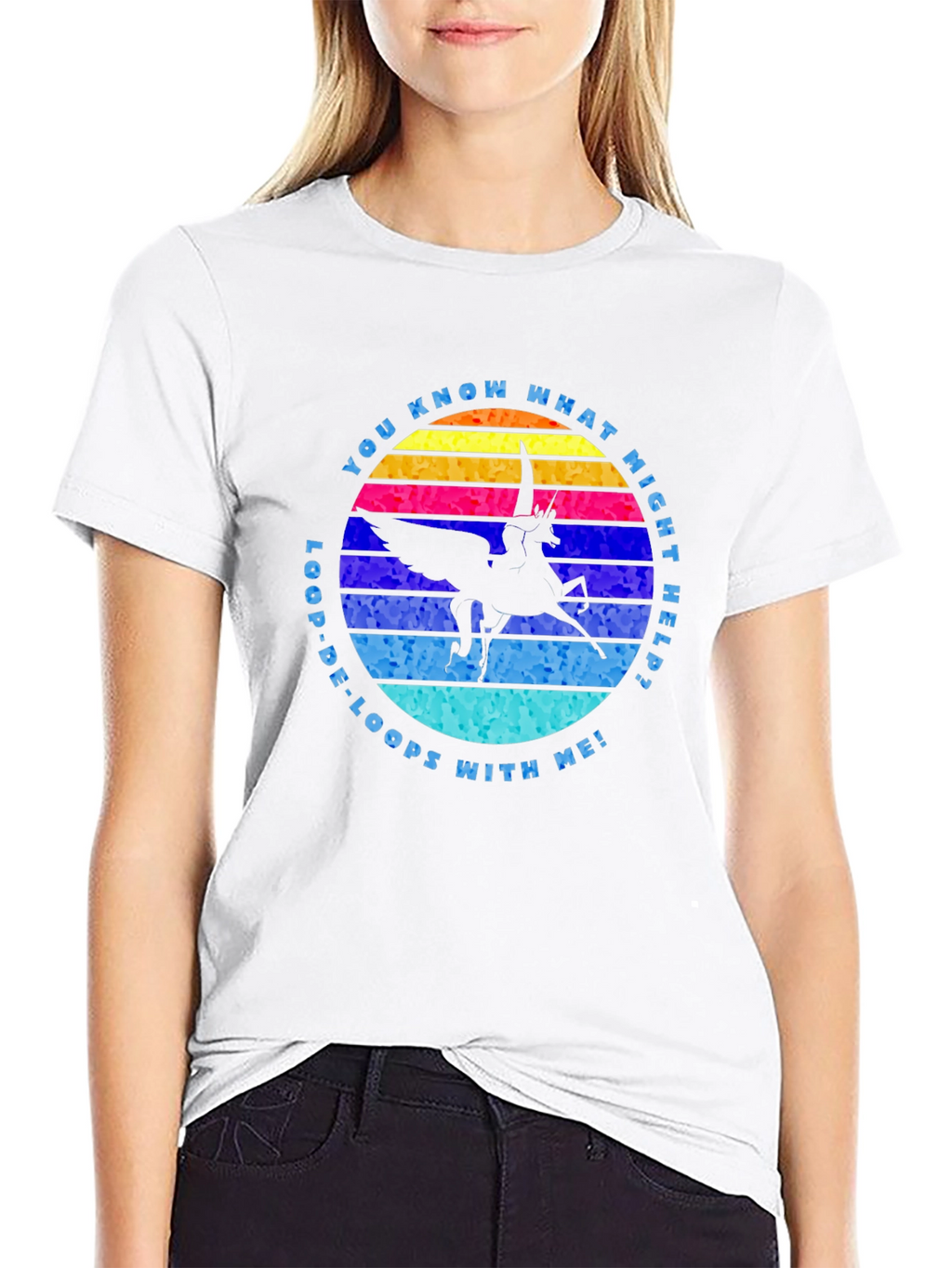Loop-De-Loops Pegasus Graphic T-Shirt