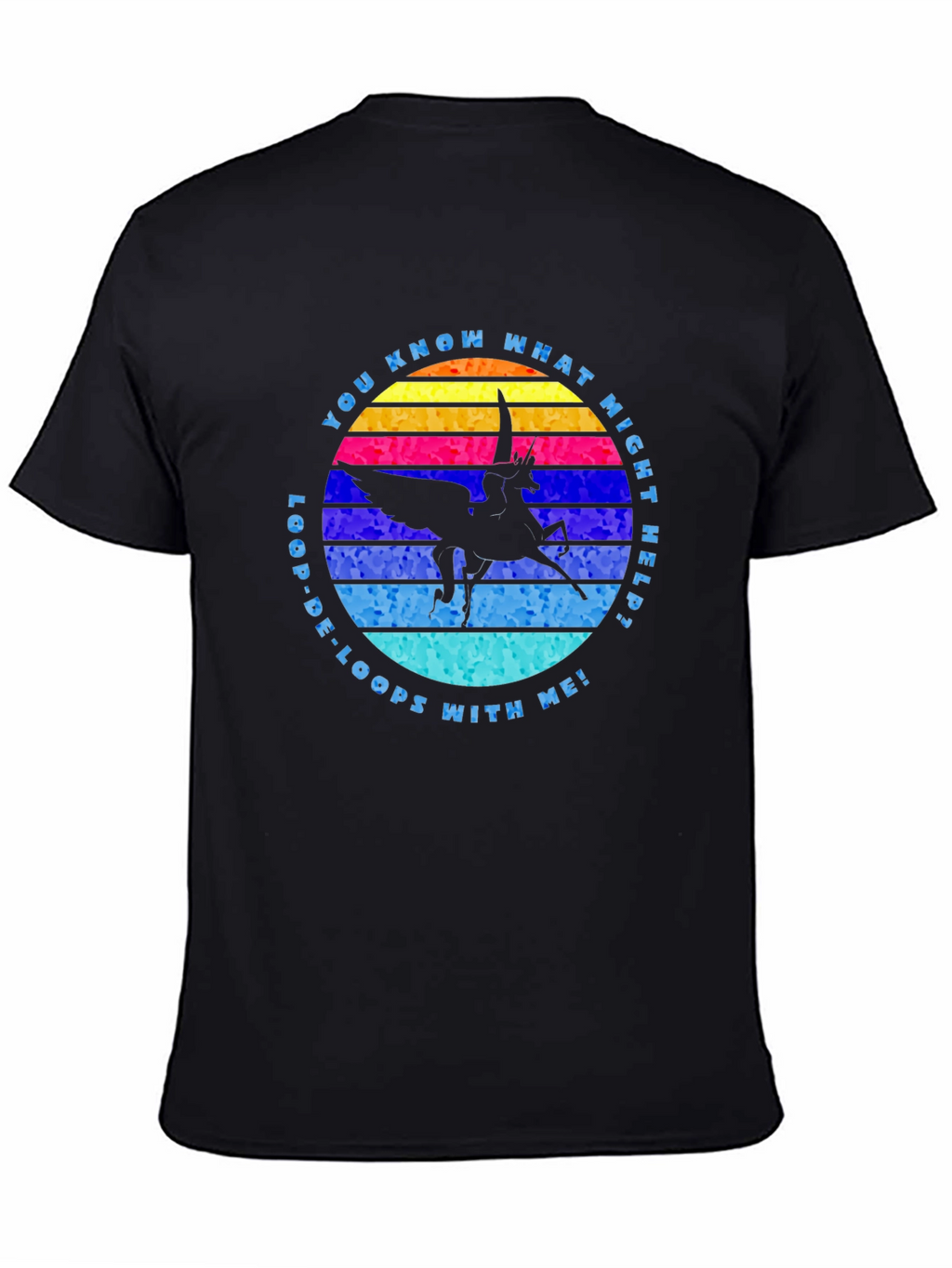 Loop-De-Loops Pegasus Graphic T-Shirt