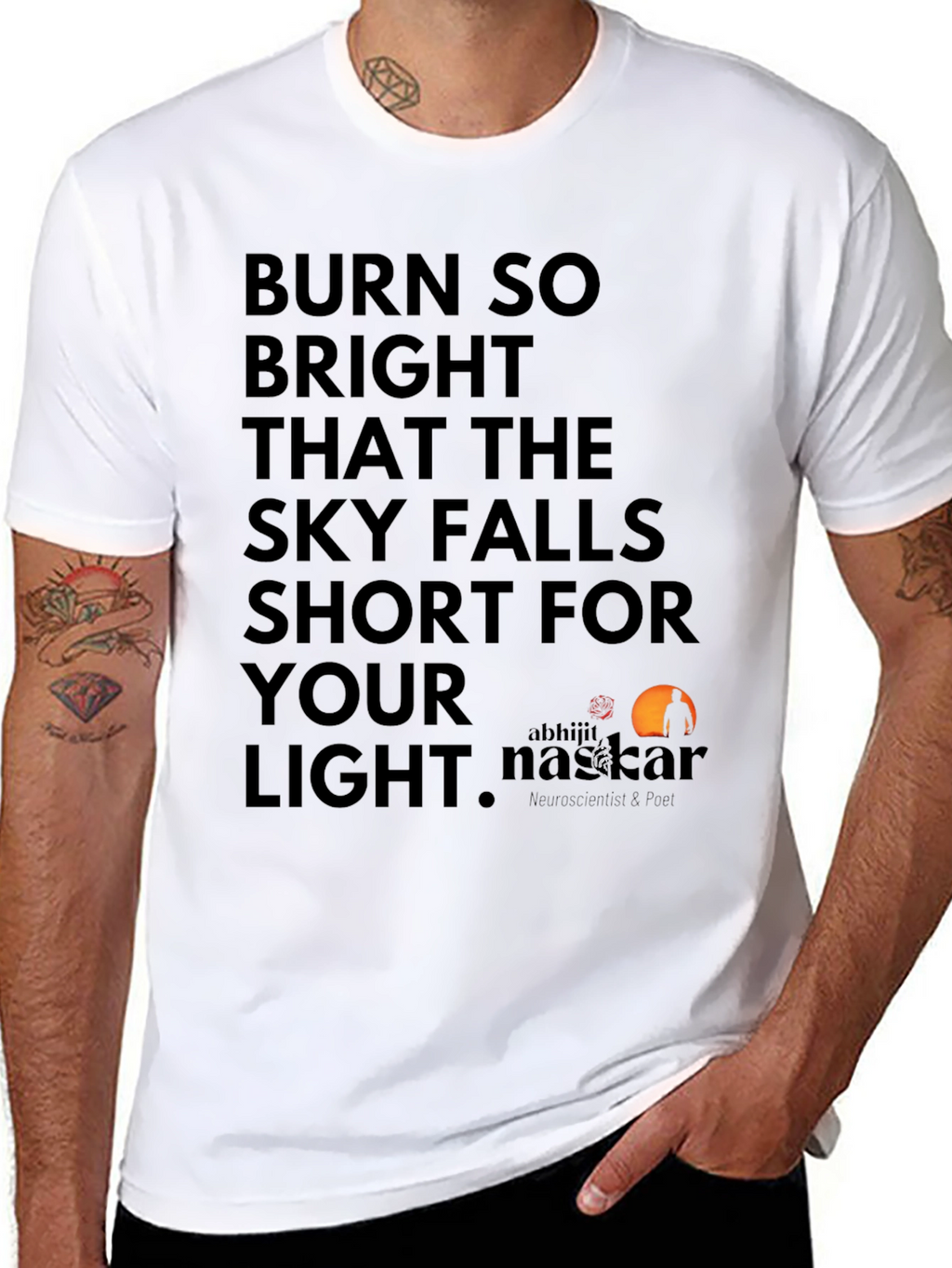 Burn Bright Graphic Tee - Inspiring Words