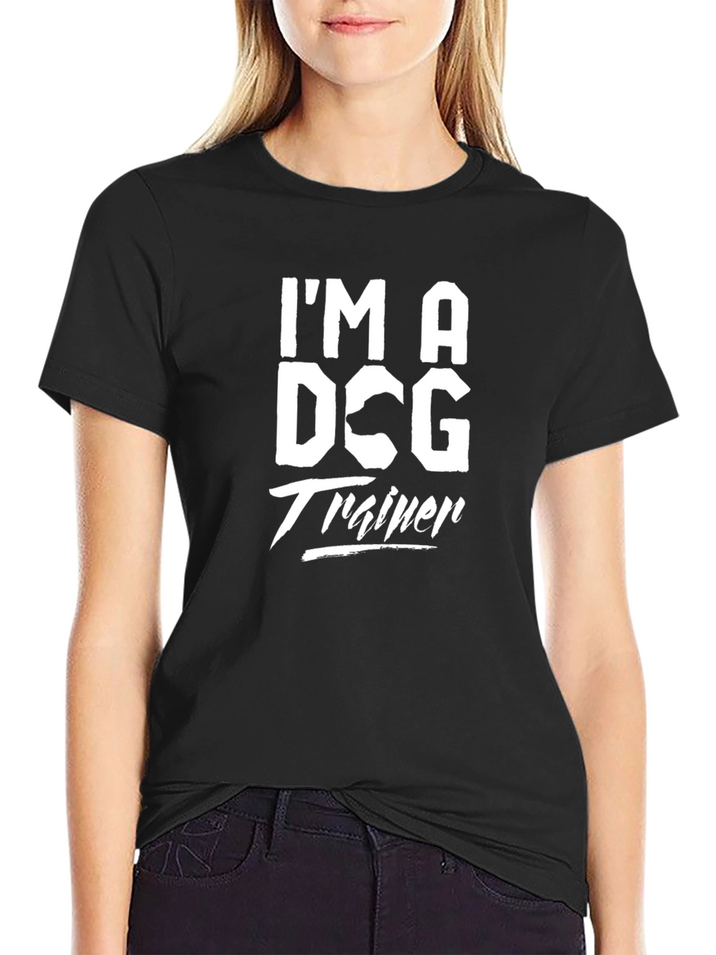 Im A Dog Trainer T-Shirt - Black Casual Wear
