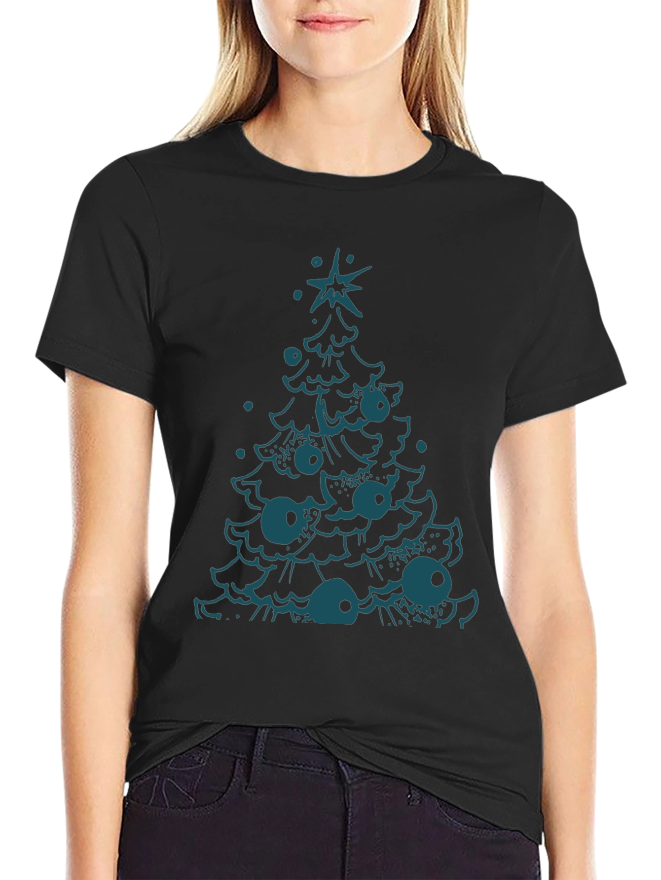 Festive Tree Graphic Tee - Holiday Ready!